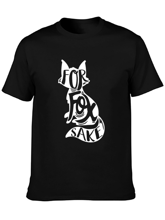 For Fox Sake Graphic T-Shirt - Quirky Animal Design