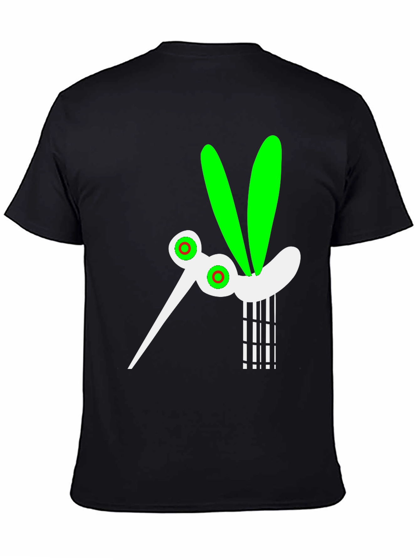 Funky Mosquito Graphic Tee - Black