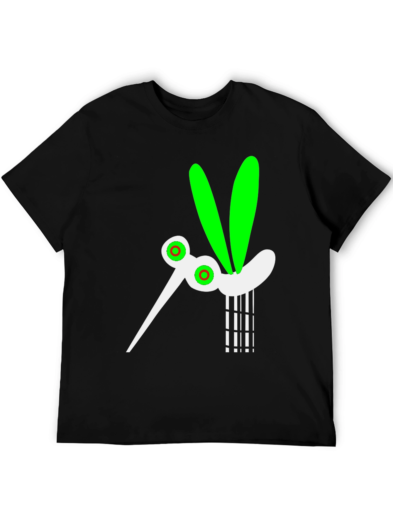 Funky Mosquito Graphic Tee - Black