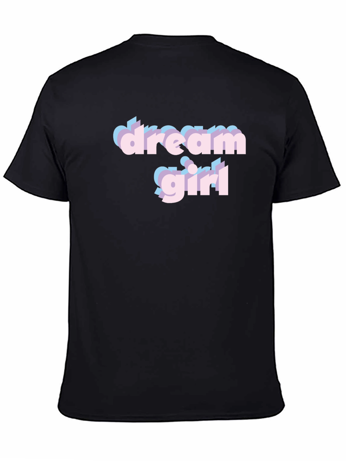 Dream Girl Graphic Tee - Stylish Black Cotton T-Shirt