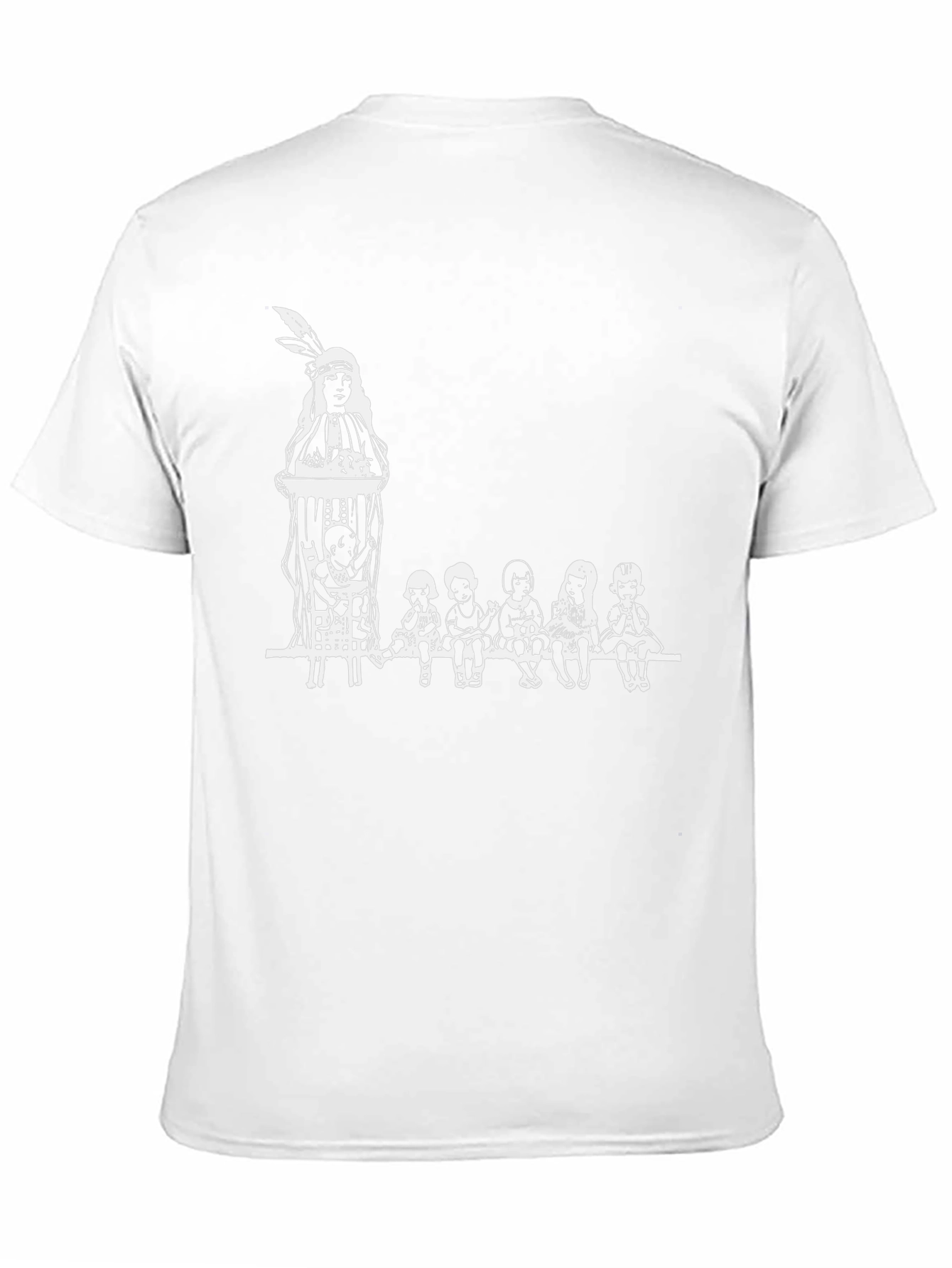 Graphic Tee with Native American Design