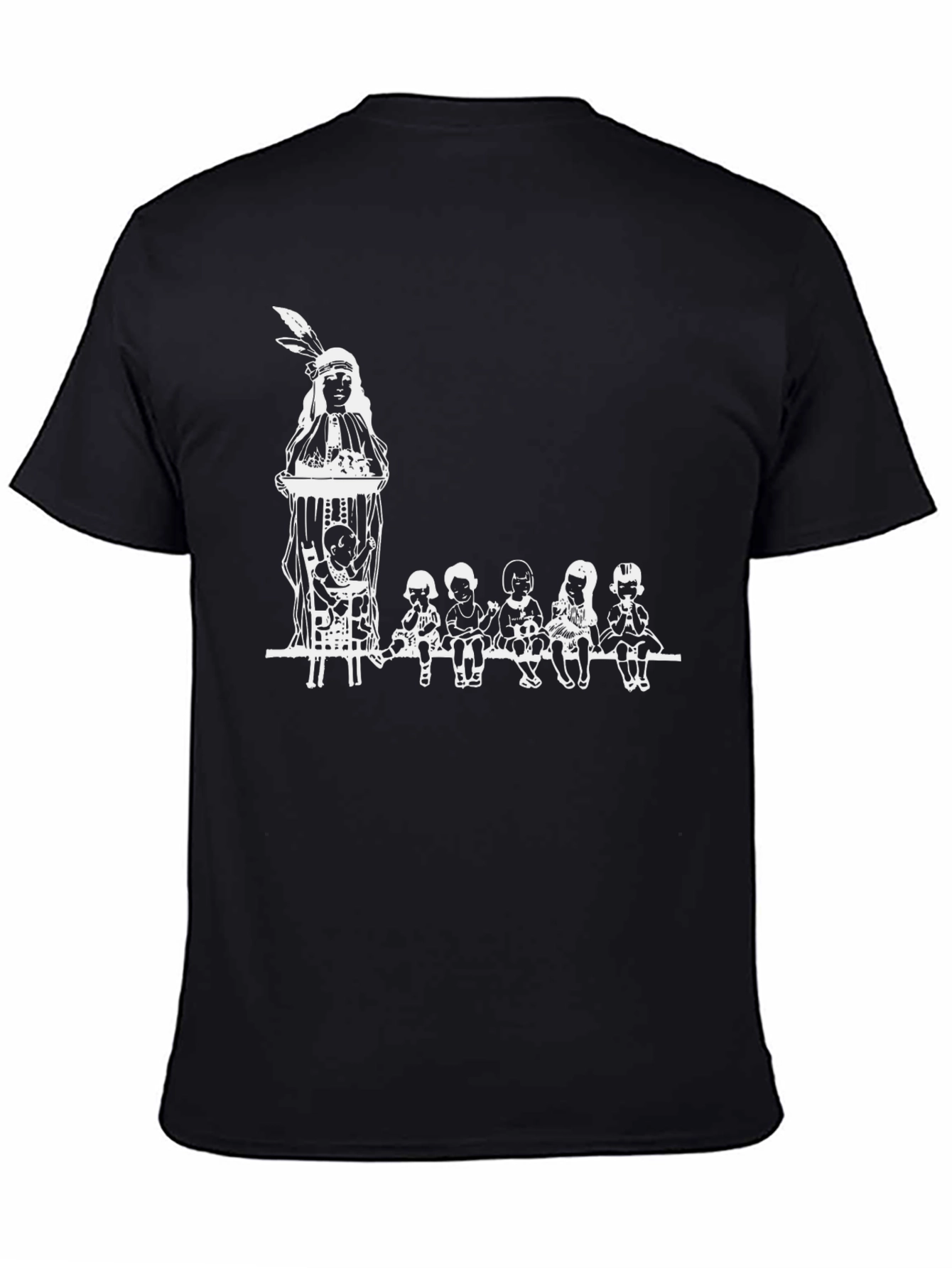 Graphic Tee with Native American Design