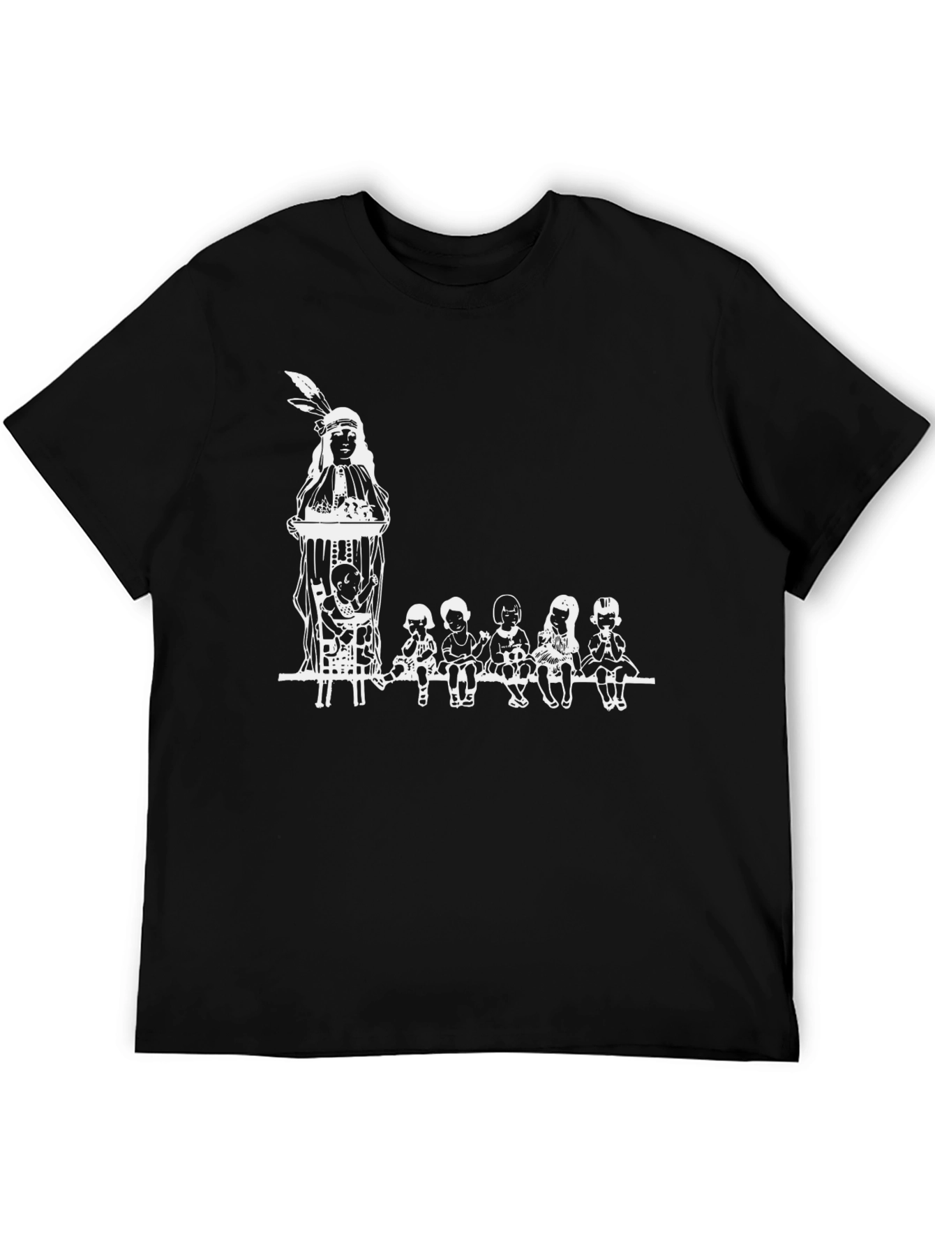 Graphic Tee with Native American Design