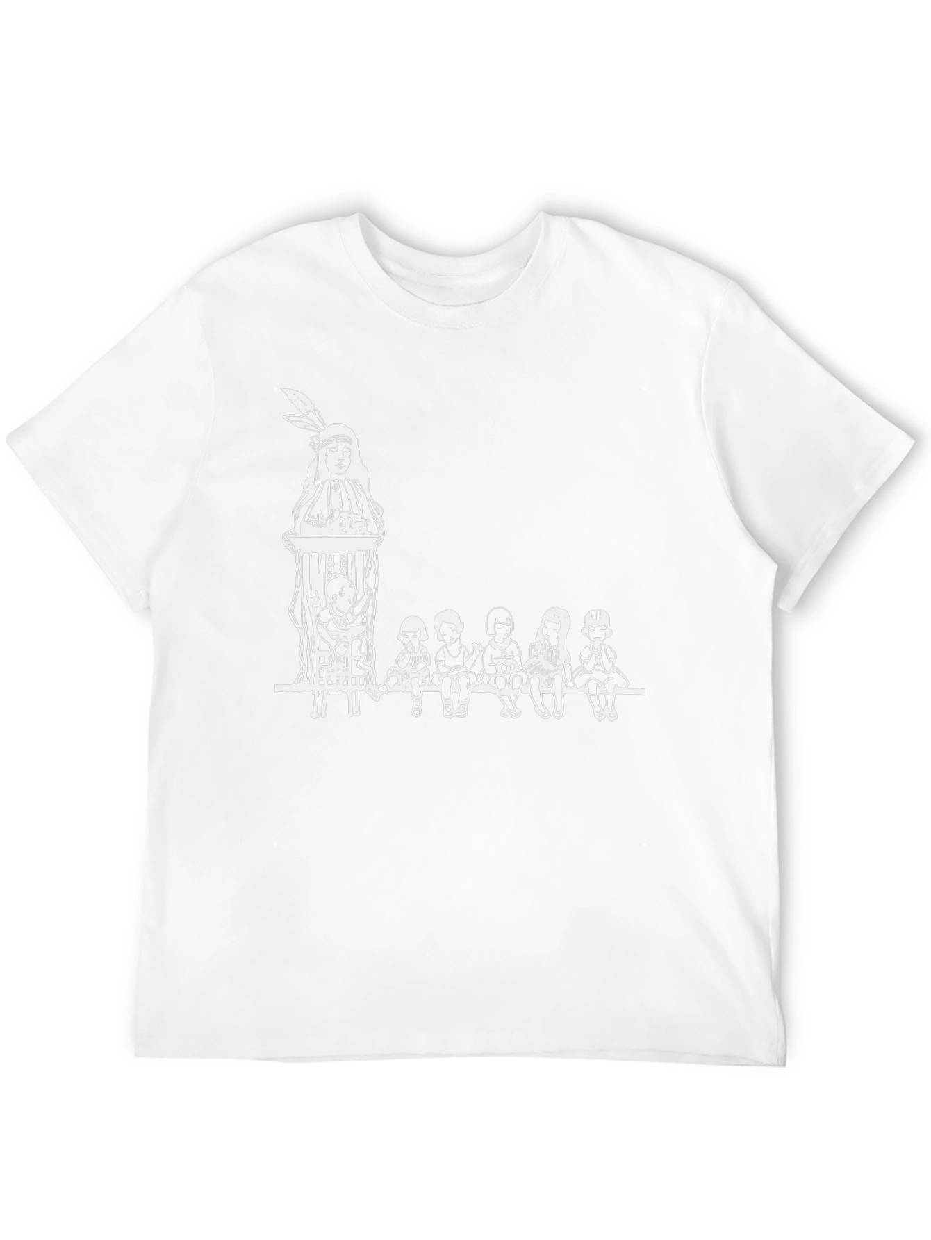Graphic Tee with Native American Design