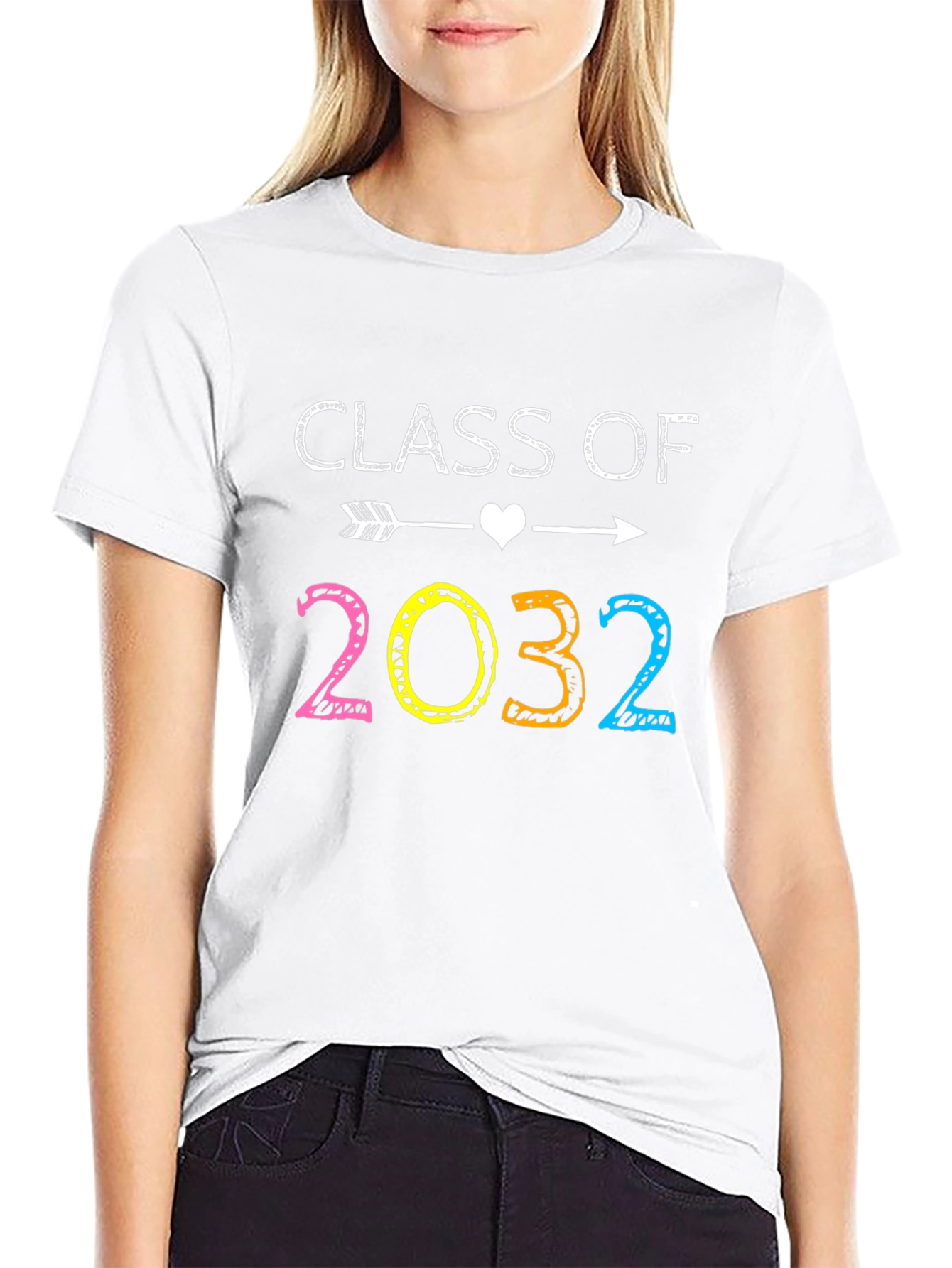 Class of 2032 T-Shirt - Arrow Heart Design
