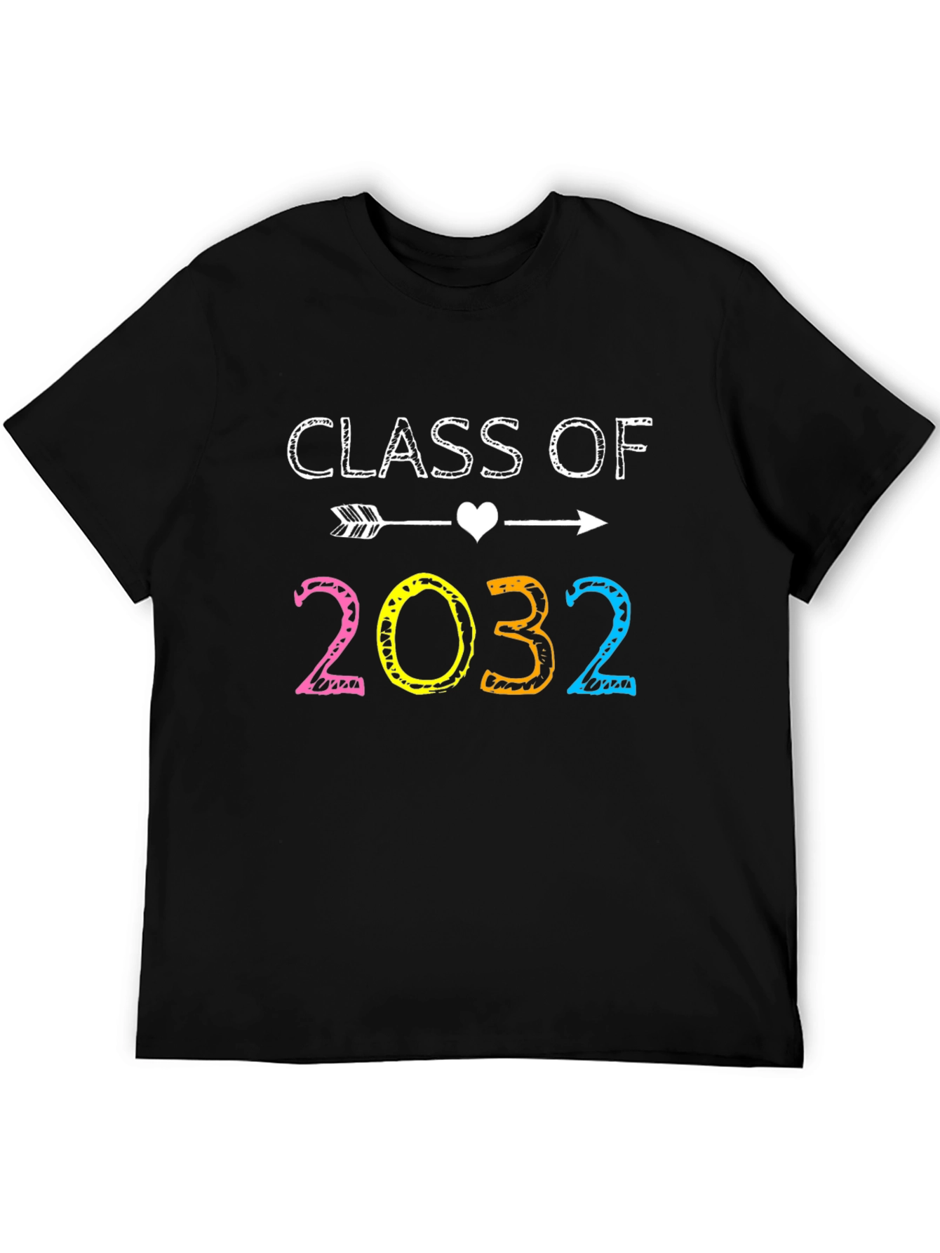 Class of 2032 T-Shirt - Arrow Heart Design