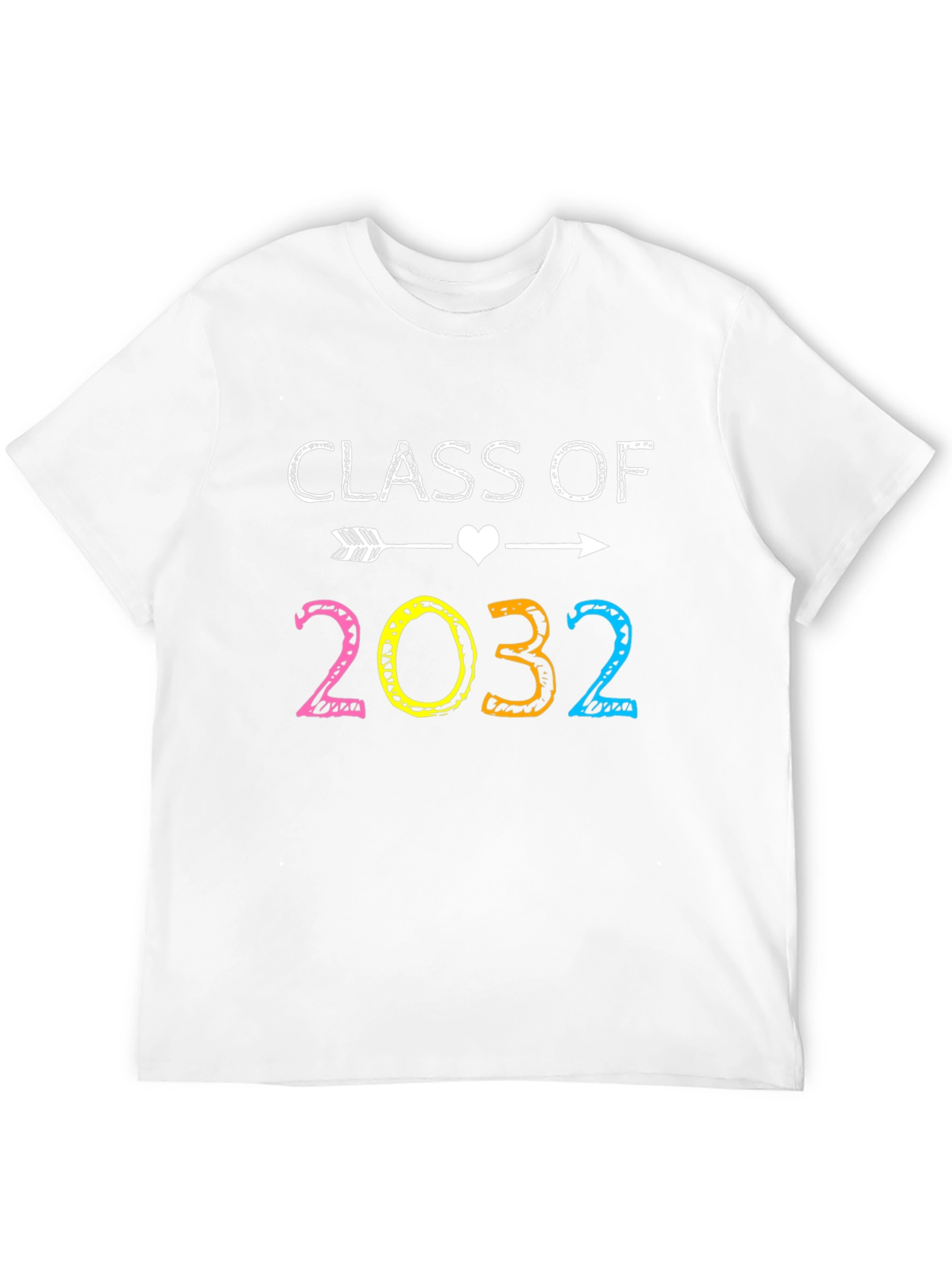 Class of 2032 T-Shirt - Arrow Heart Design