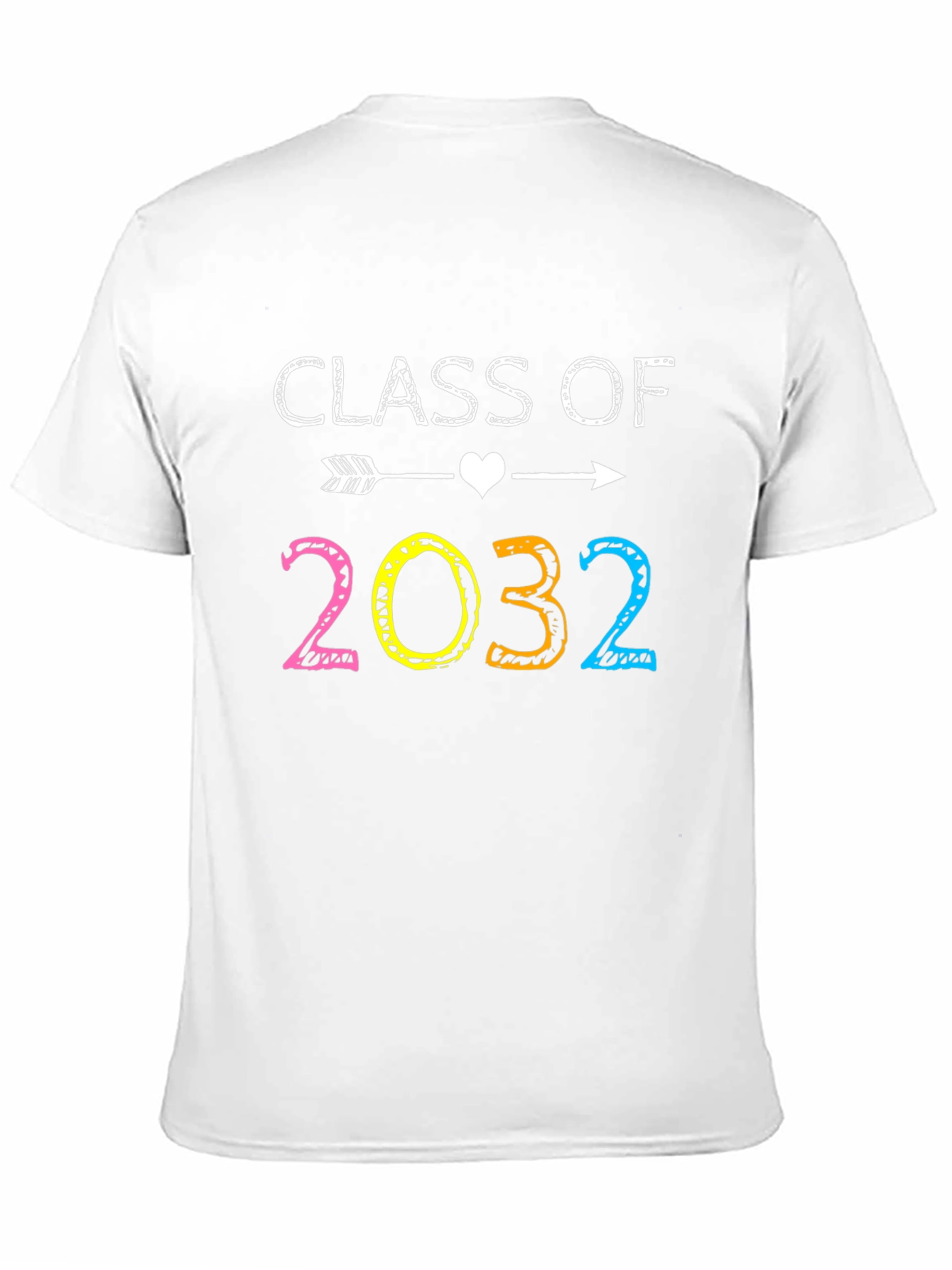 Class of 2032 T-Shirt - Arrow Heart Design