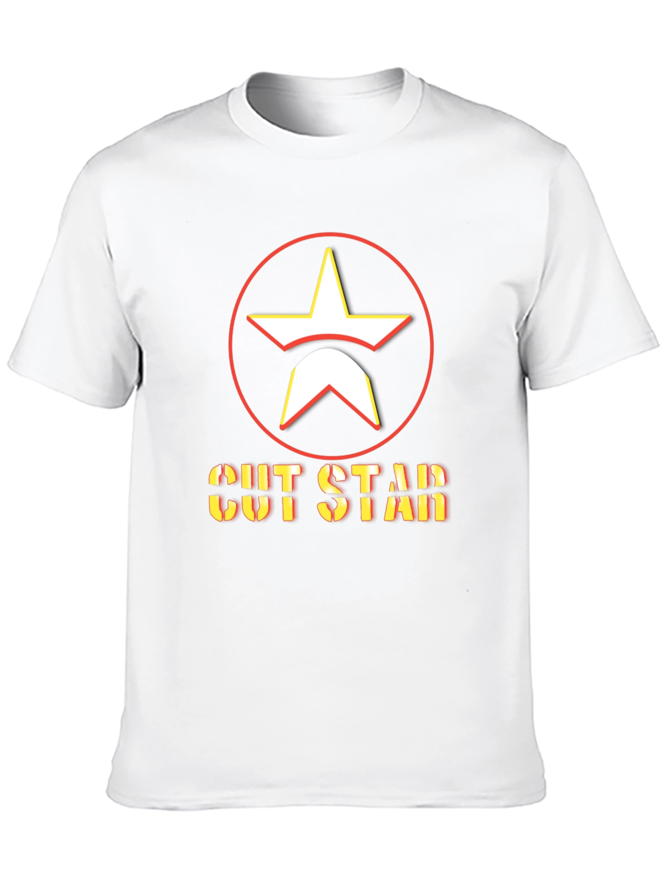 Cut Star Graphic Tee - Mens Black T-Shirt