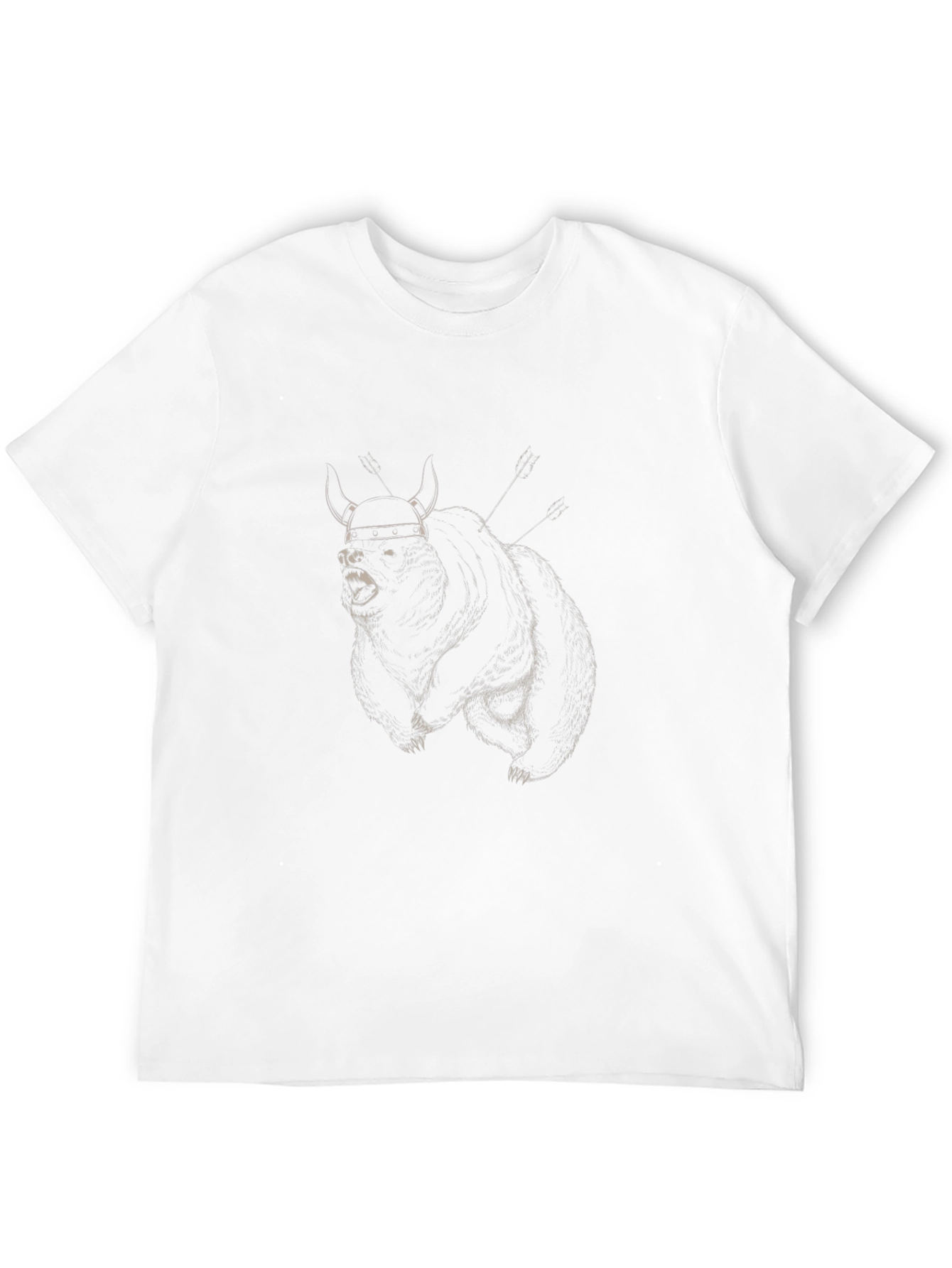 Viking Bear Graphic T-Shirt - Mens Black Tee