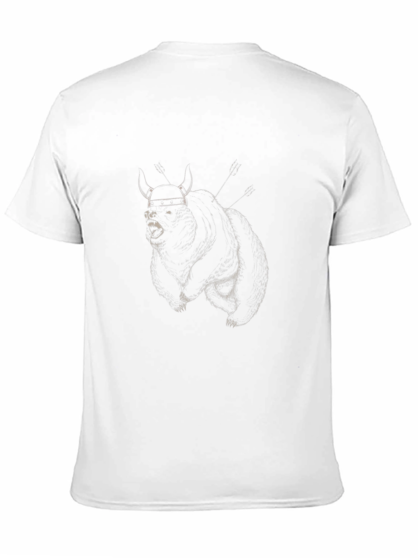 Viking Bear Graphic T-Shirt - Mens Black Tee