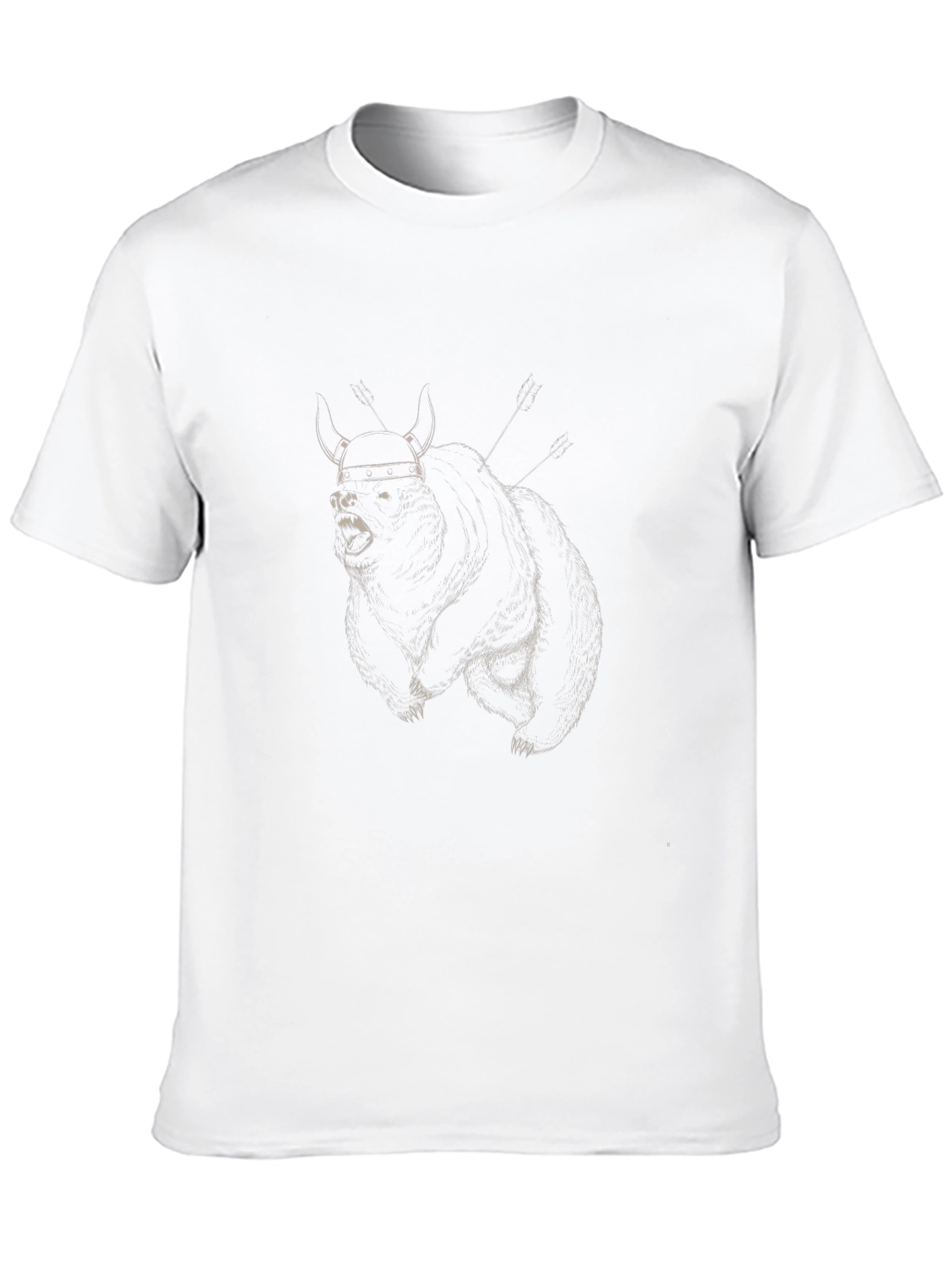 Viking Bear Graphic T-Shirt - Mens Black Tee