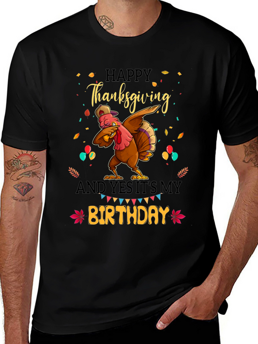 Thanksgiving Birthday Turkey Dab T-Shirt