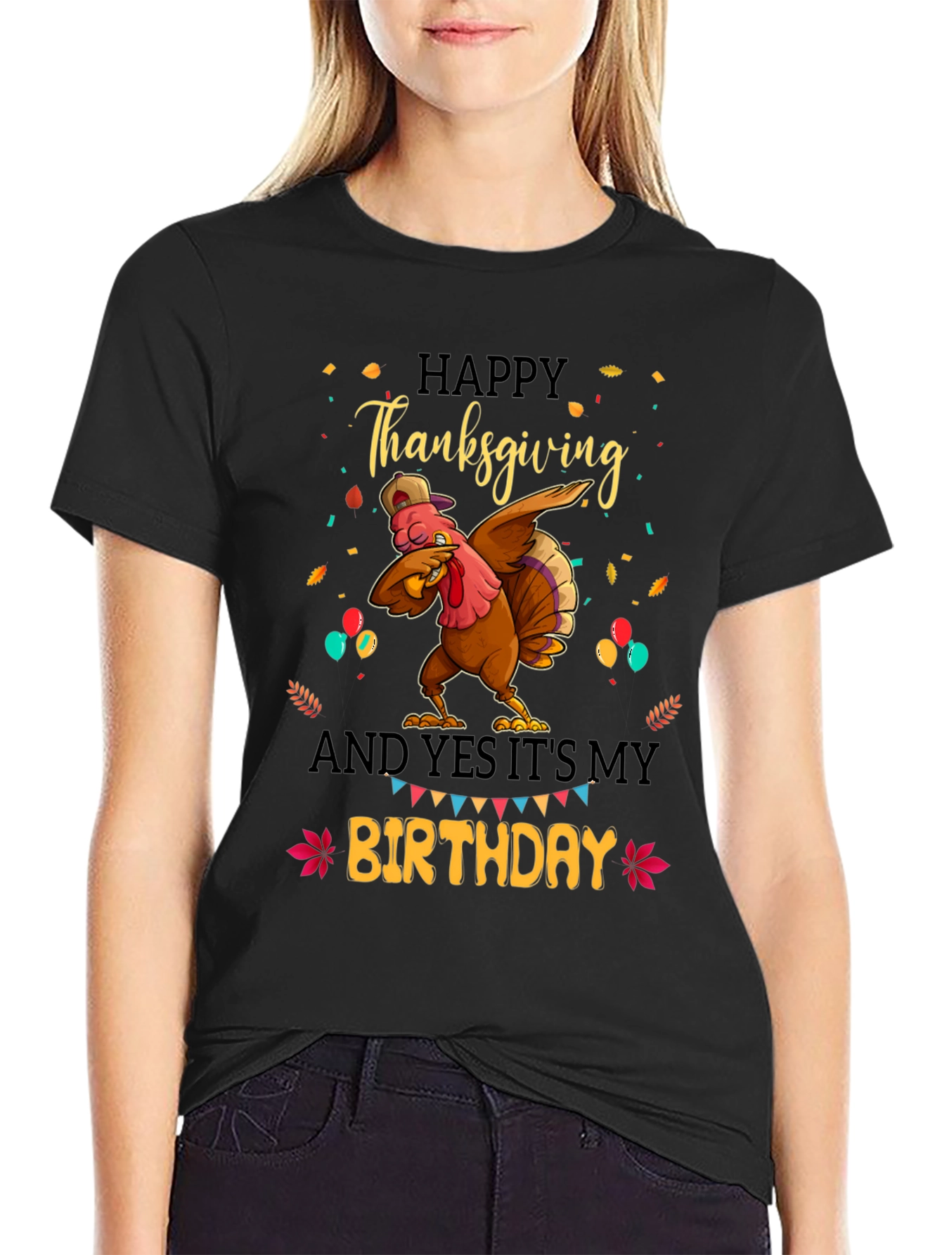 Thanksgiving Birthday Turkey Dab T-Shirt