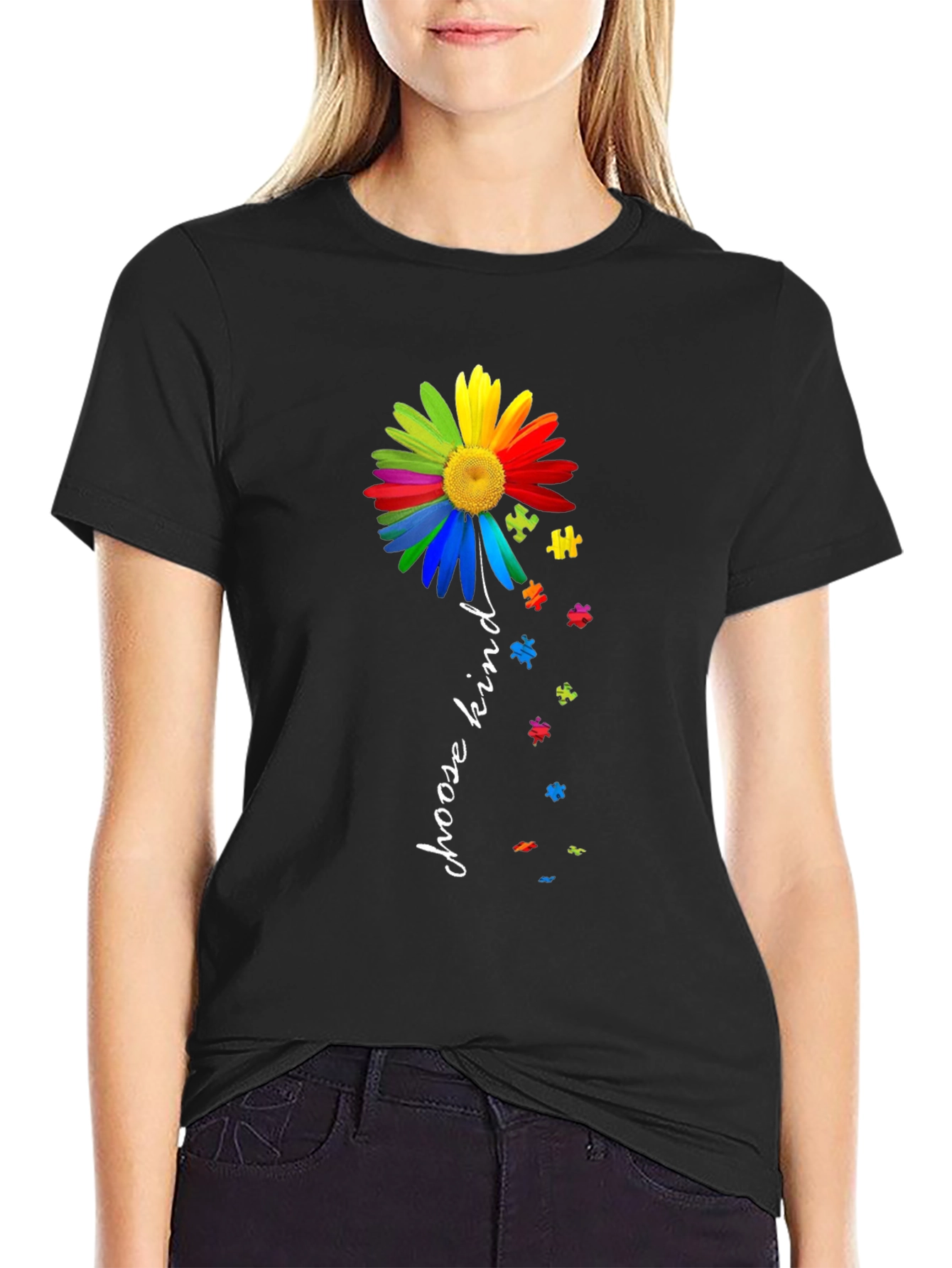 Choose Kind Autism Awareness Flower T-Shirt