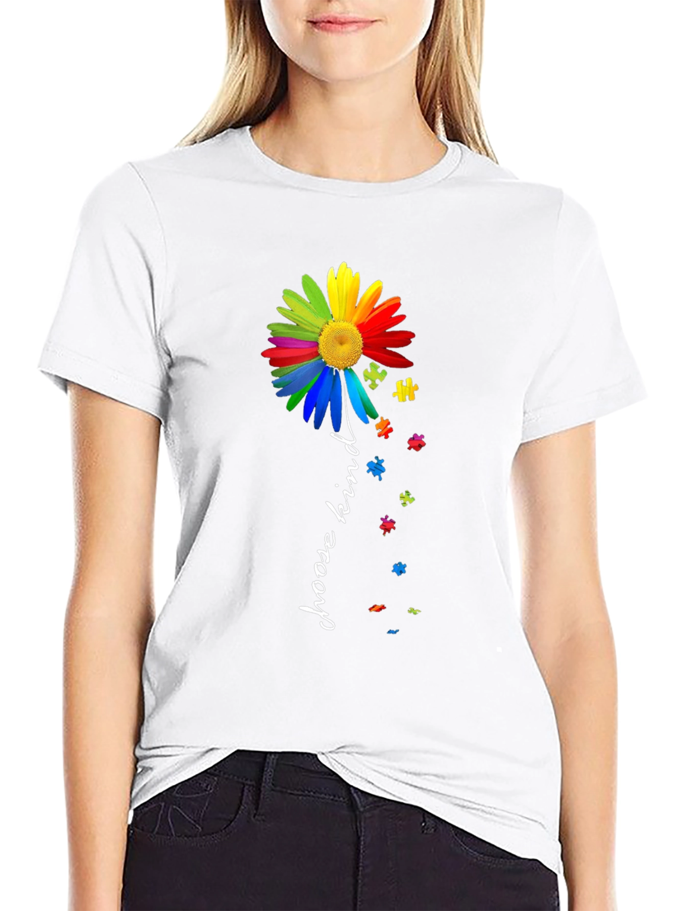 Choose Kind Autism Awareness Flower T-Shirt
