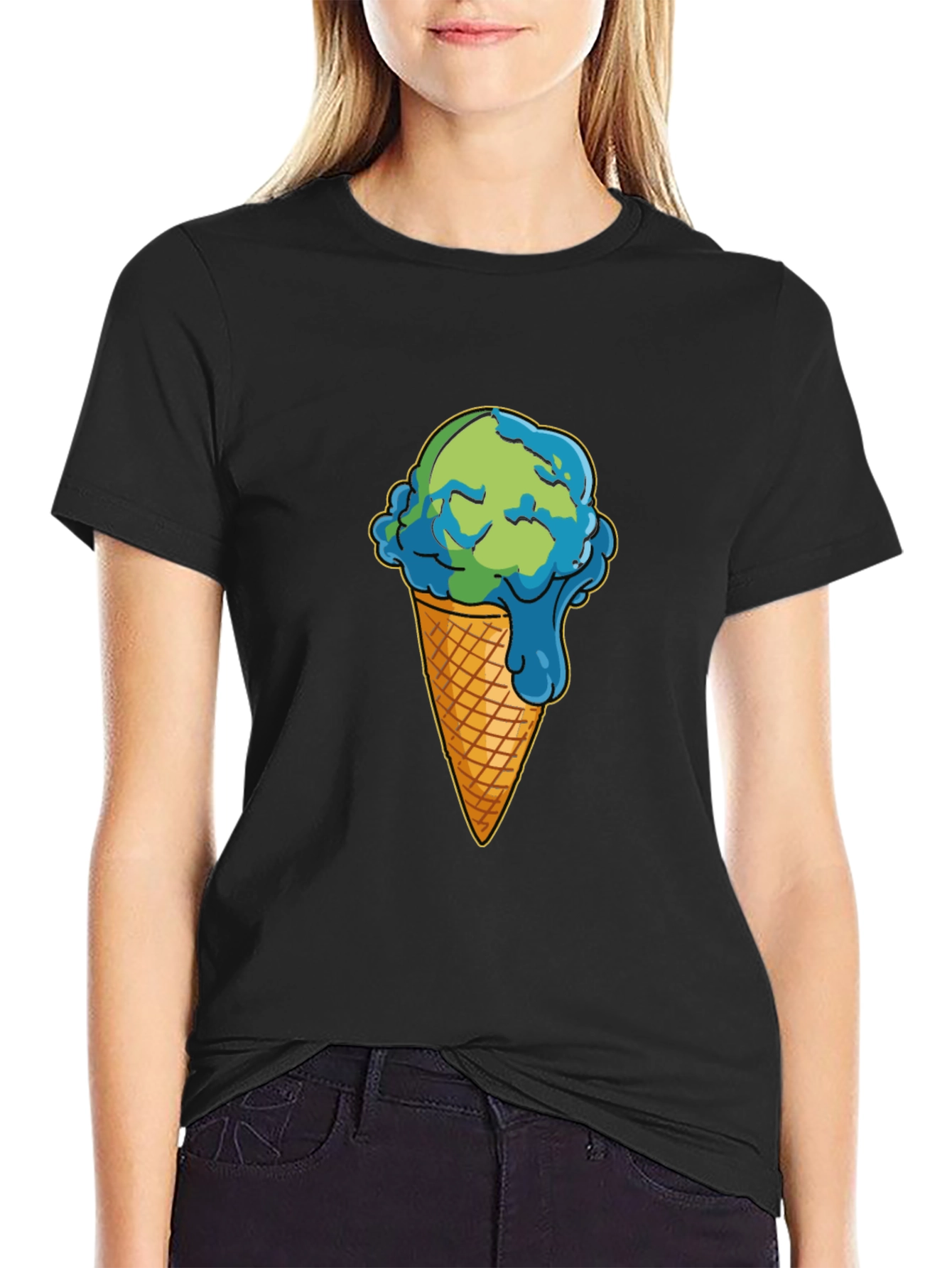 Earth Ice Cream Cone T-Shirt