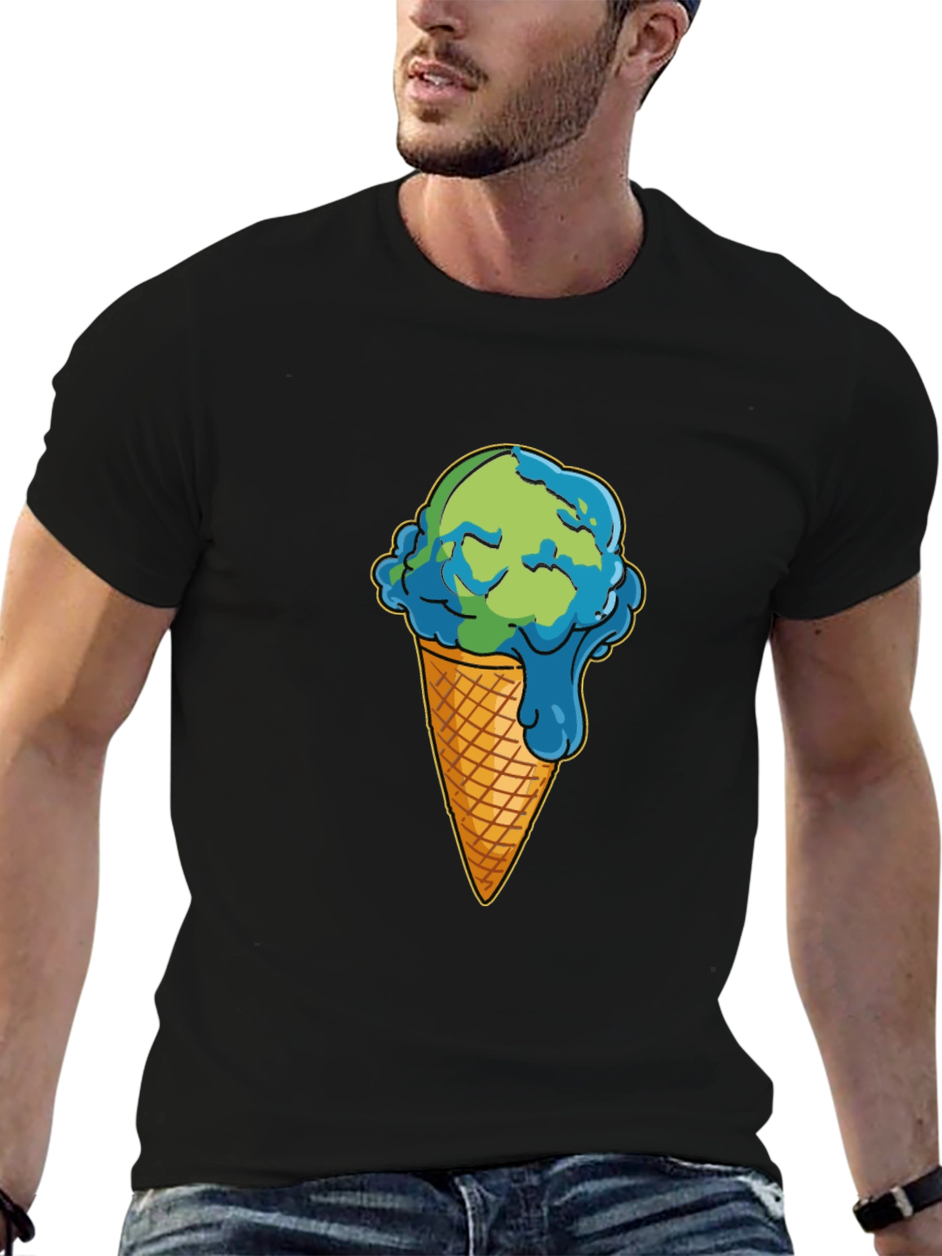 Earth Ice Cream Cone T-Shirt