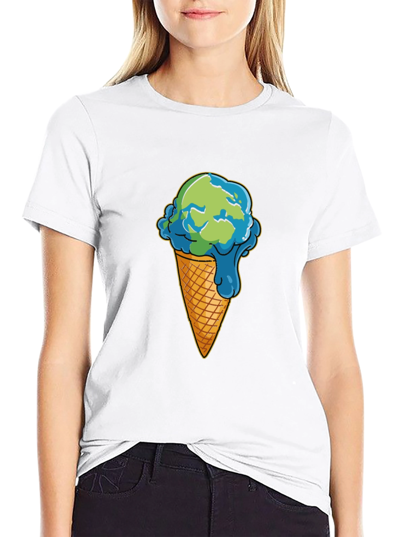 Earth Ice Cream Cone T-Shirt