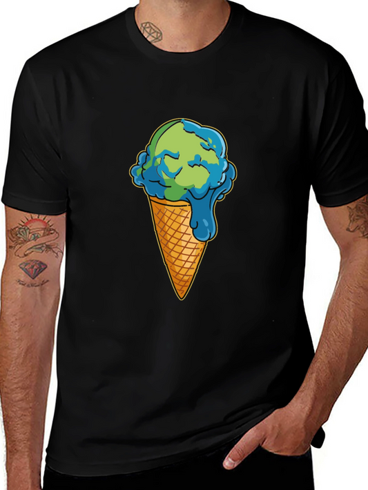 Earth Ice Cream Cone T-Shirt