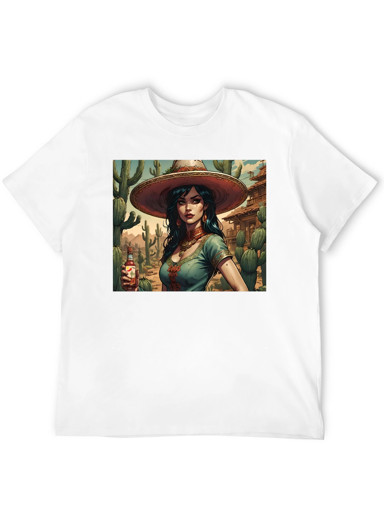 Latina Desert Queen Graphic Tee - Black