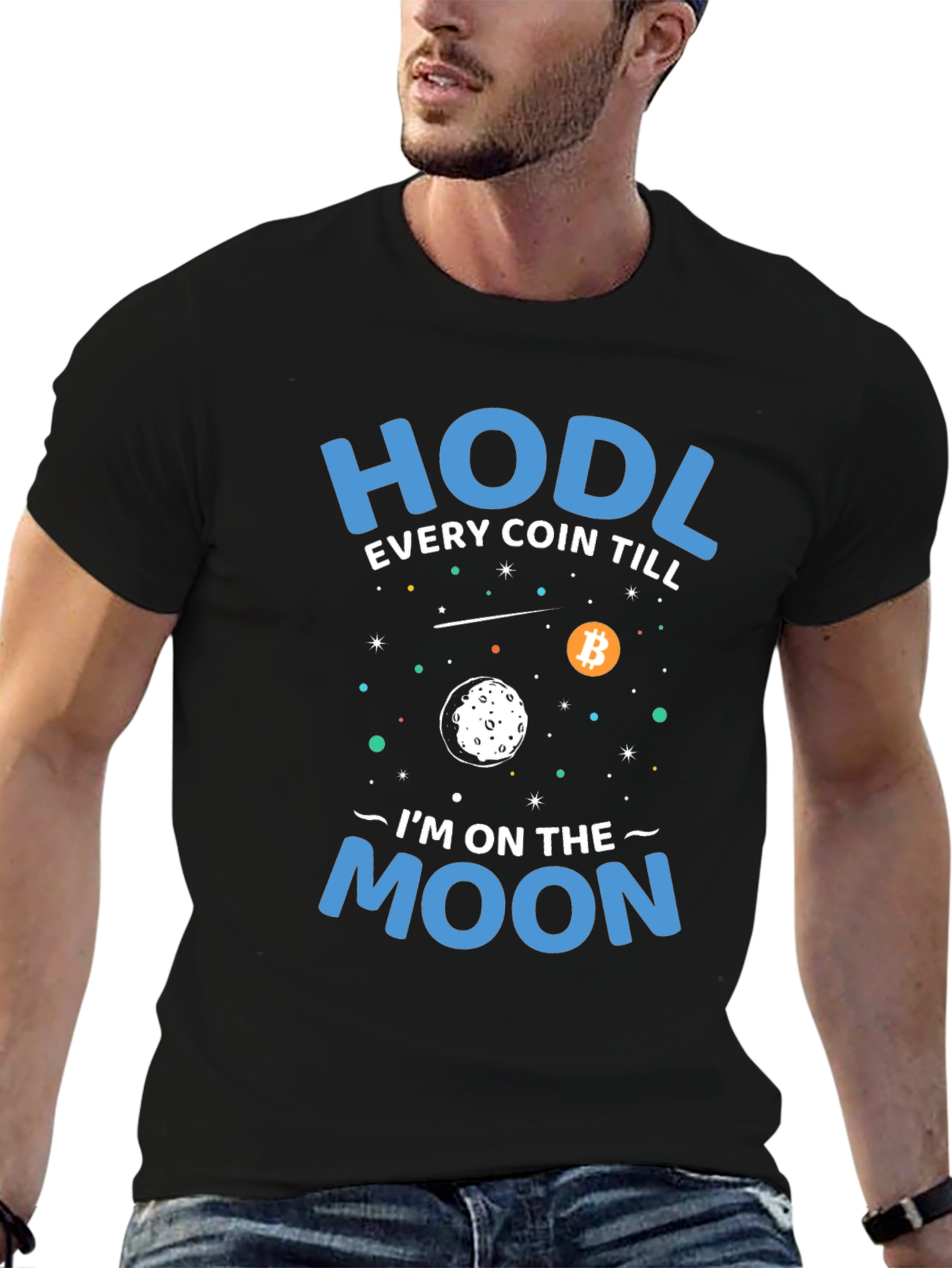 HODL Bitcoin Crypto T-Shirt - To The Moon!