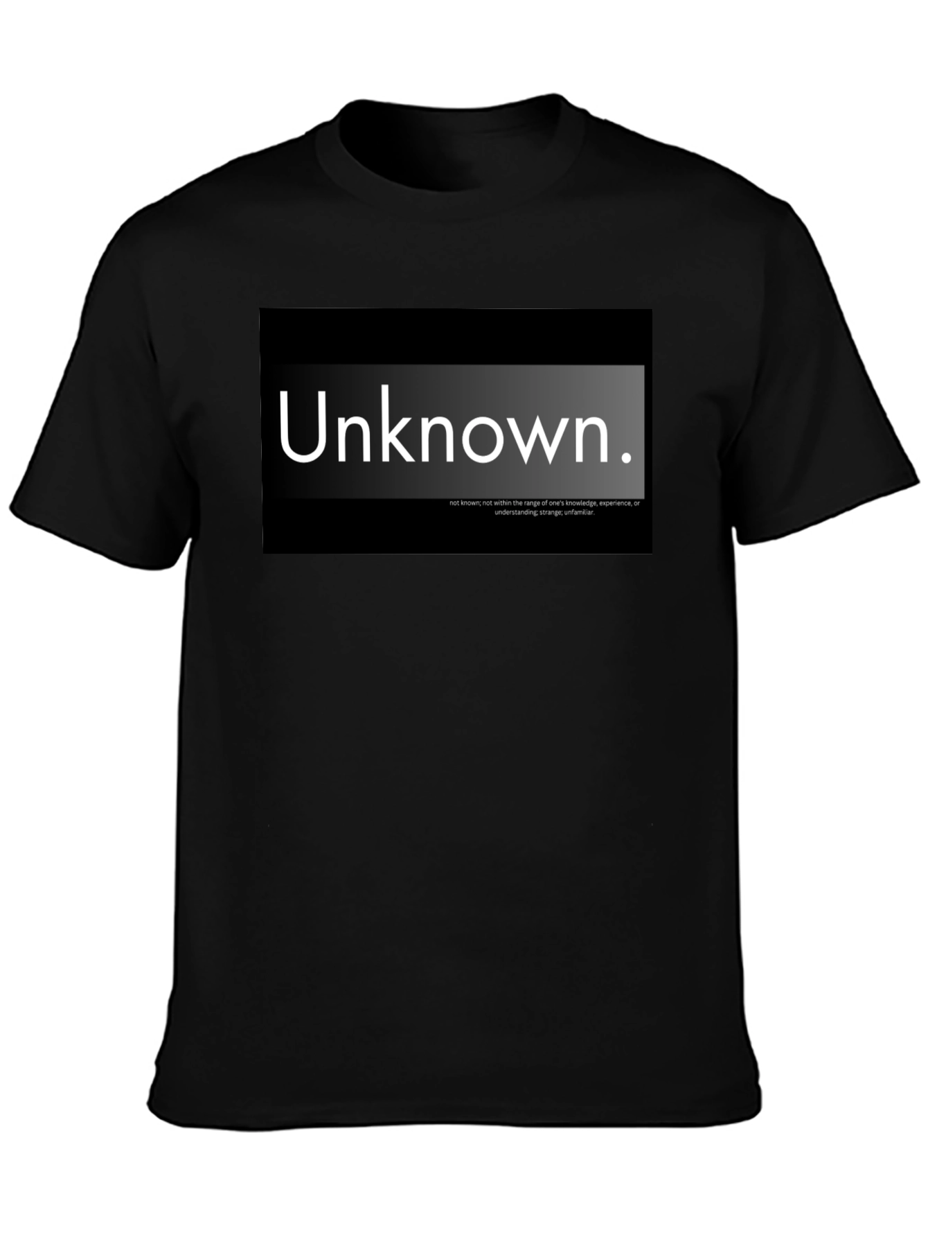 Unknown Definition Black T-Shirt