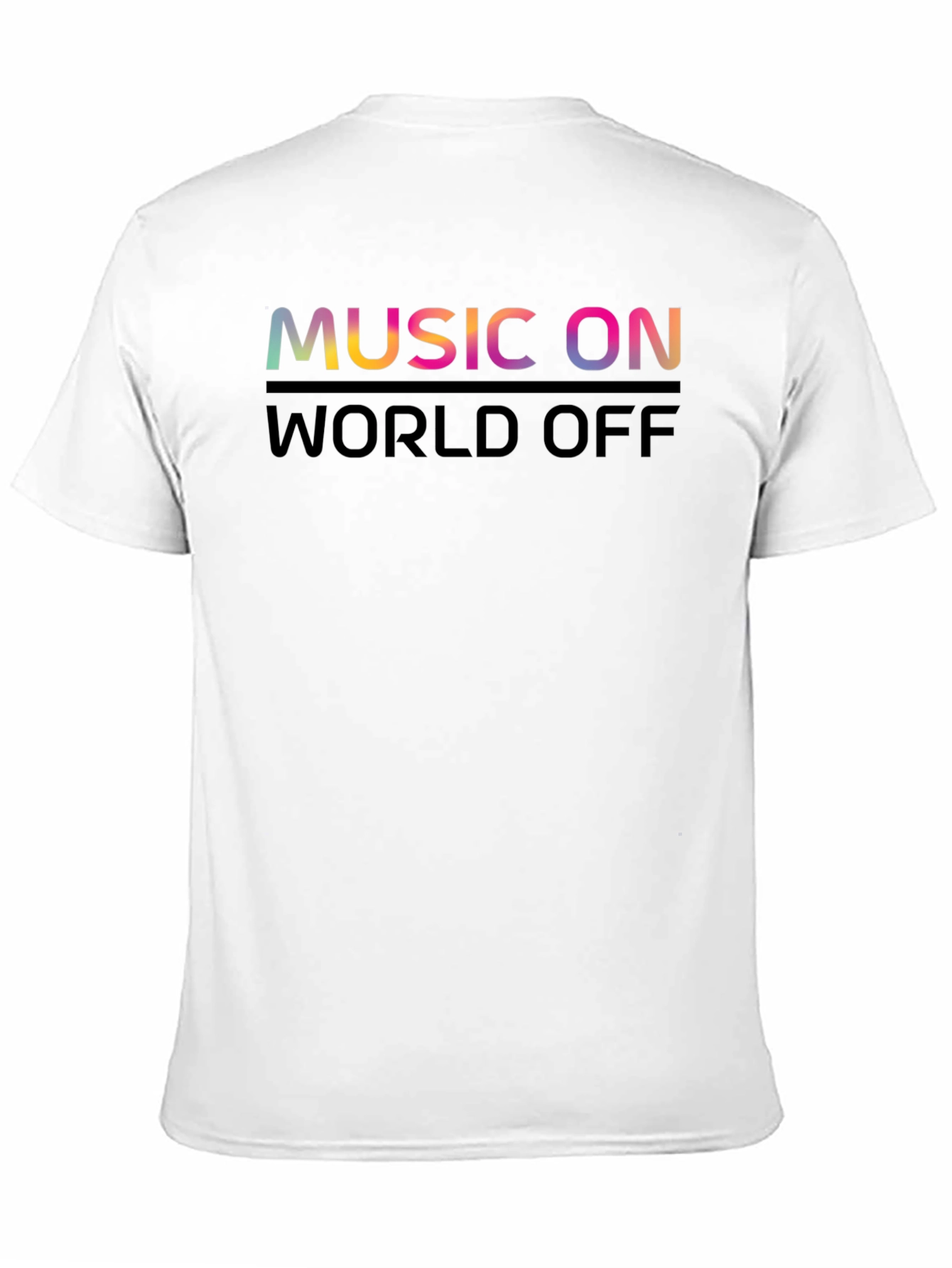 Music On World Off Graphic Tee