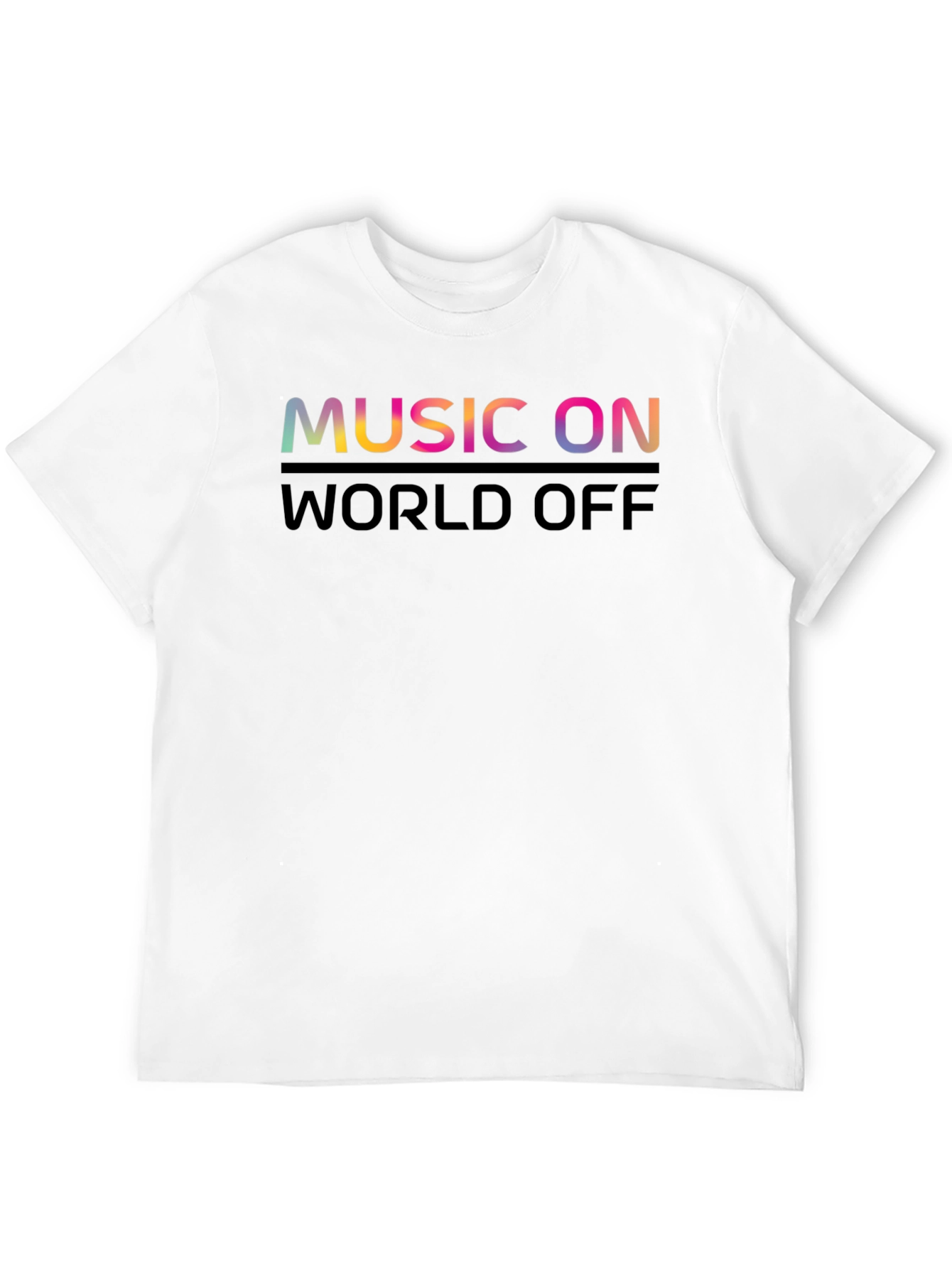 Music On World Off Graphic Tee
