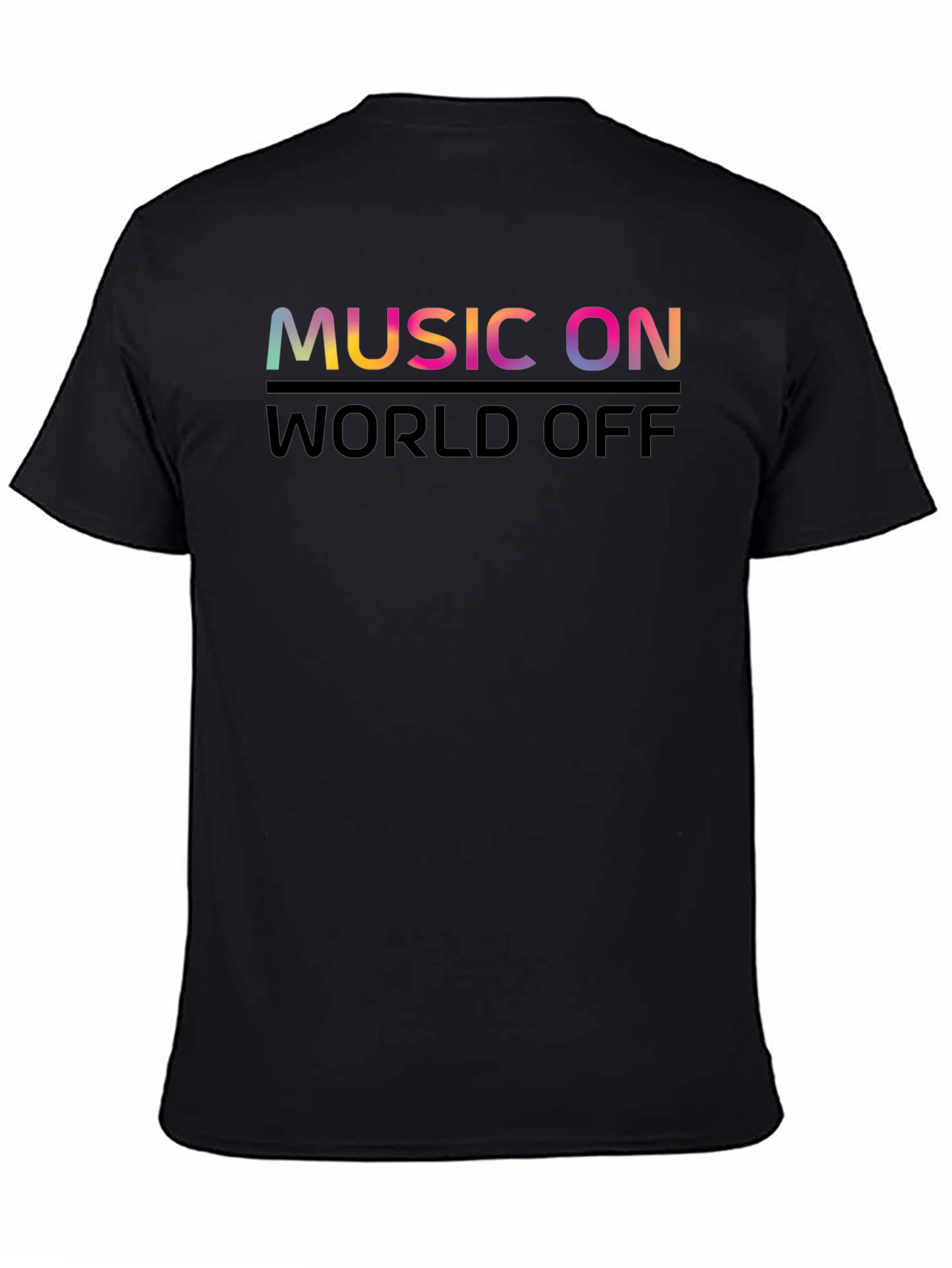 Music On World Off Graphic Tee