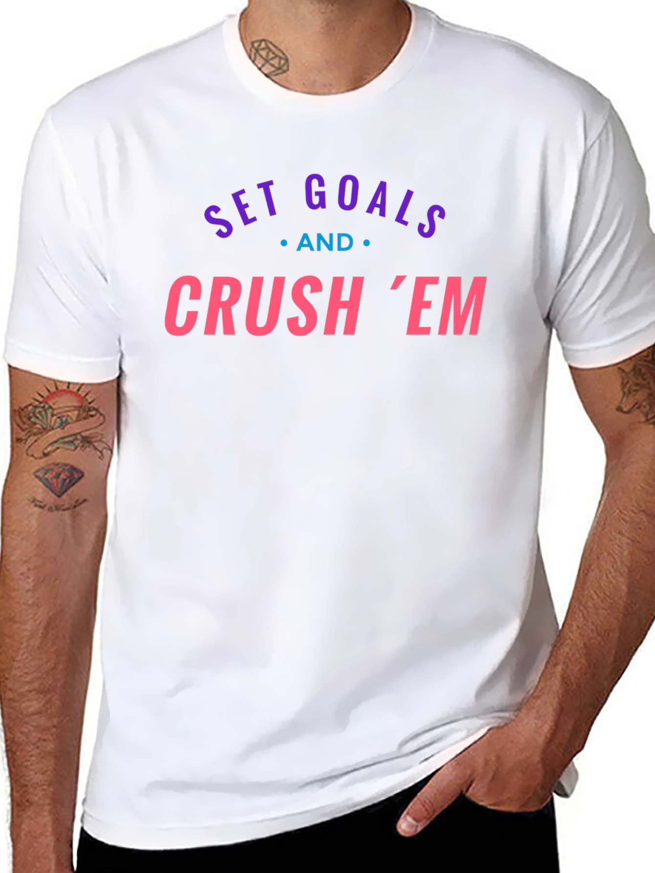 Set Goals and Crush Em Graphic Tee