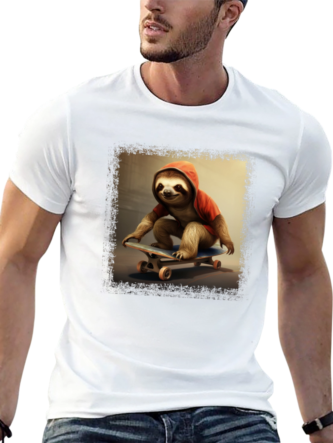 Sloth Skateboarder T-Shirt - Cool & Unique Design