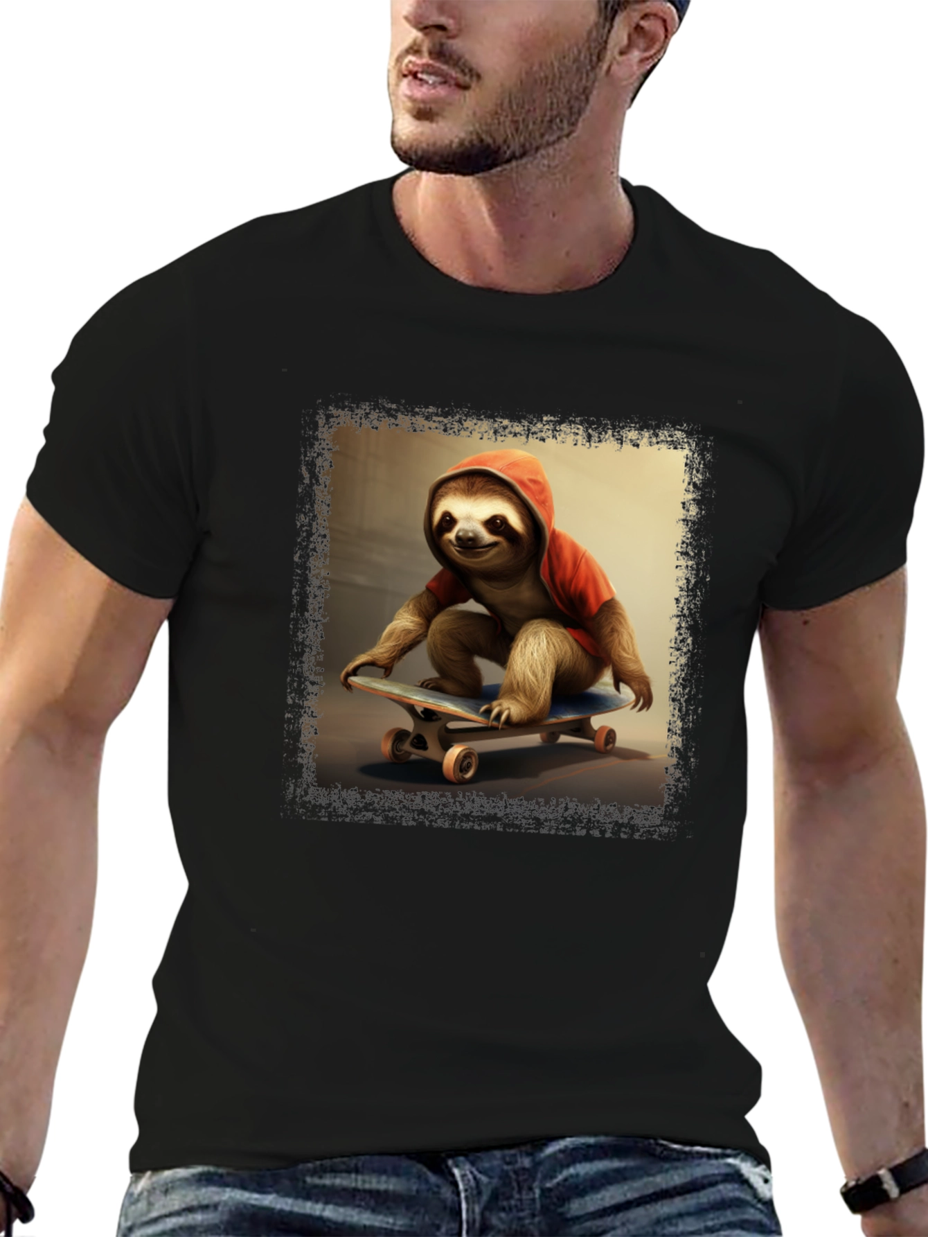 Sloth Skateboarder T-Shirt - Cool & Unique Design
