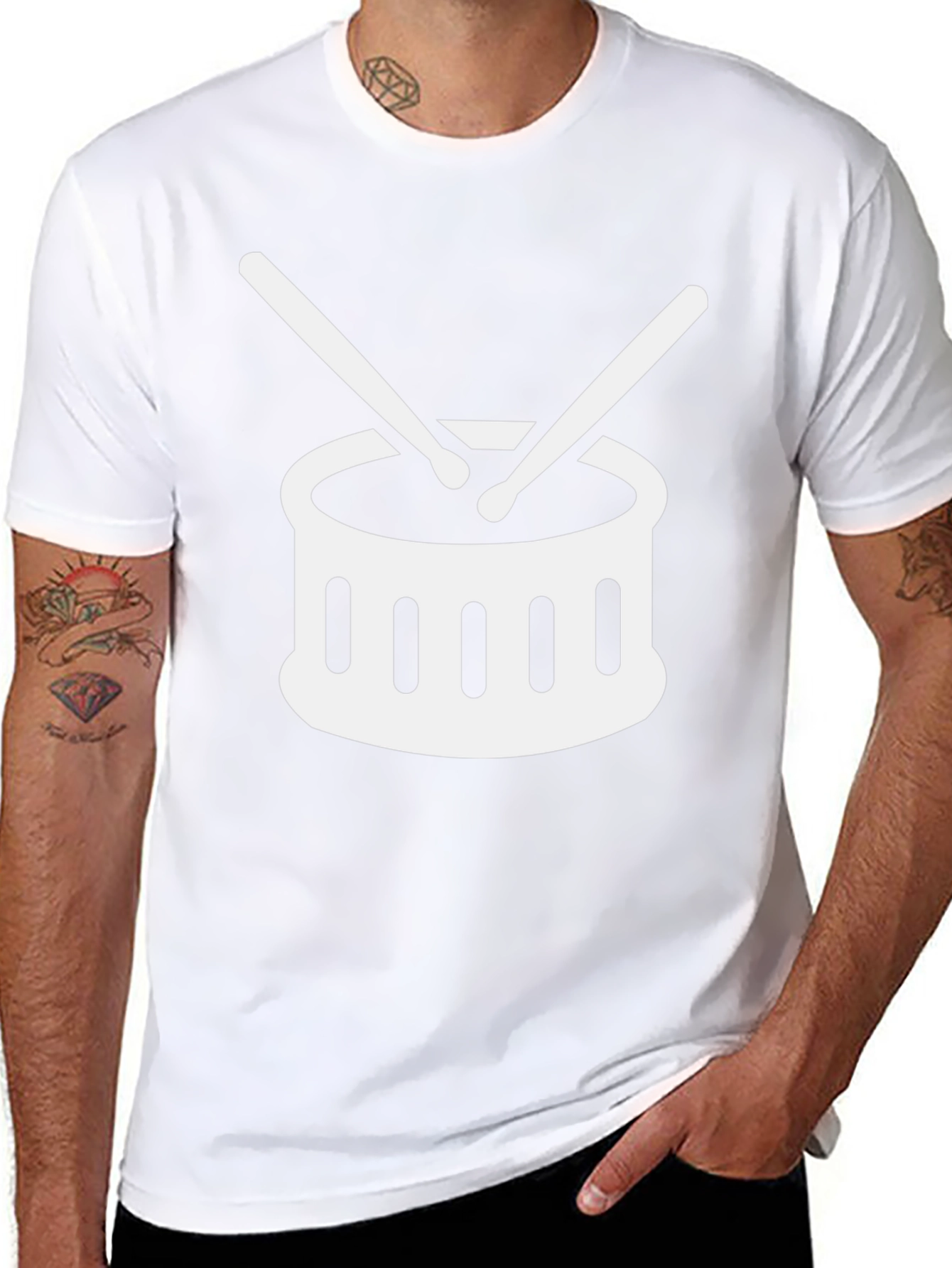 Drum Set Graphic Tee - Musician Shirt