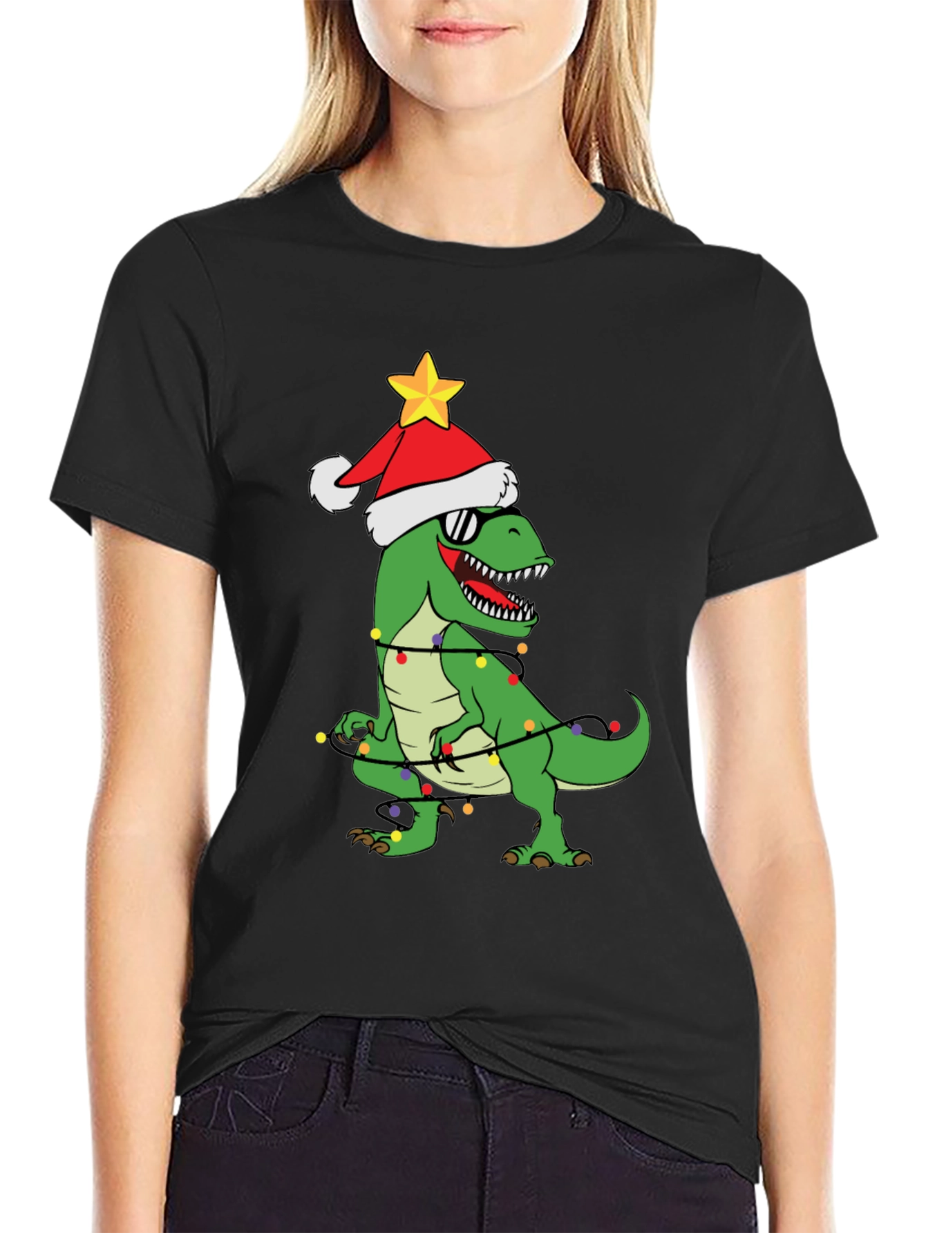 Christmas Dinosaur T-Shirt