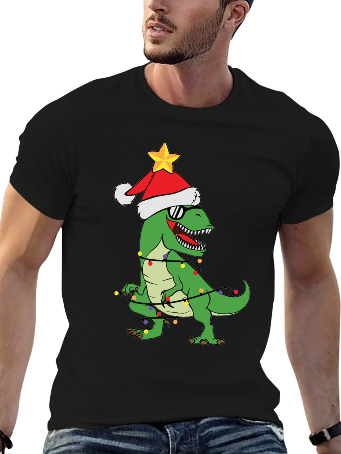 Christmas Dinosaur T-Shirt