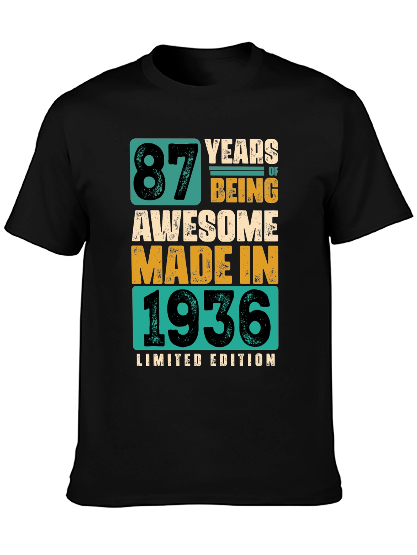 87th Birthday 1936 Limited Edition T-Shirt