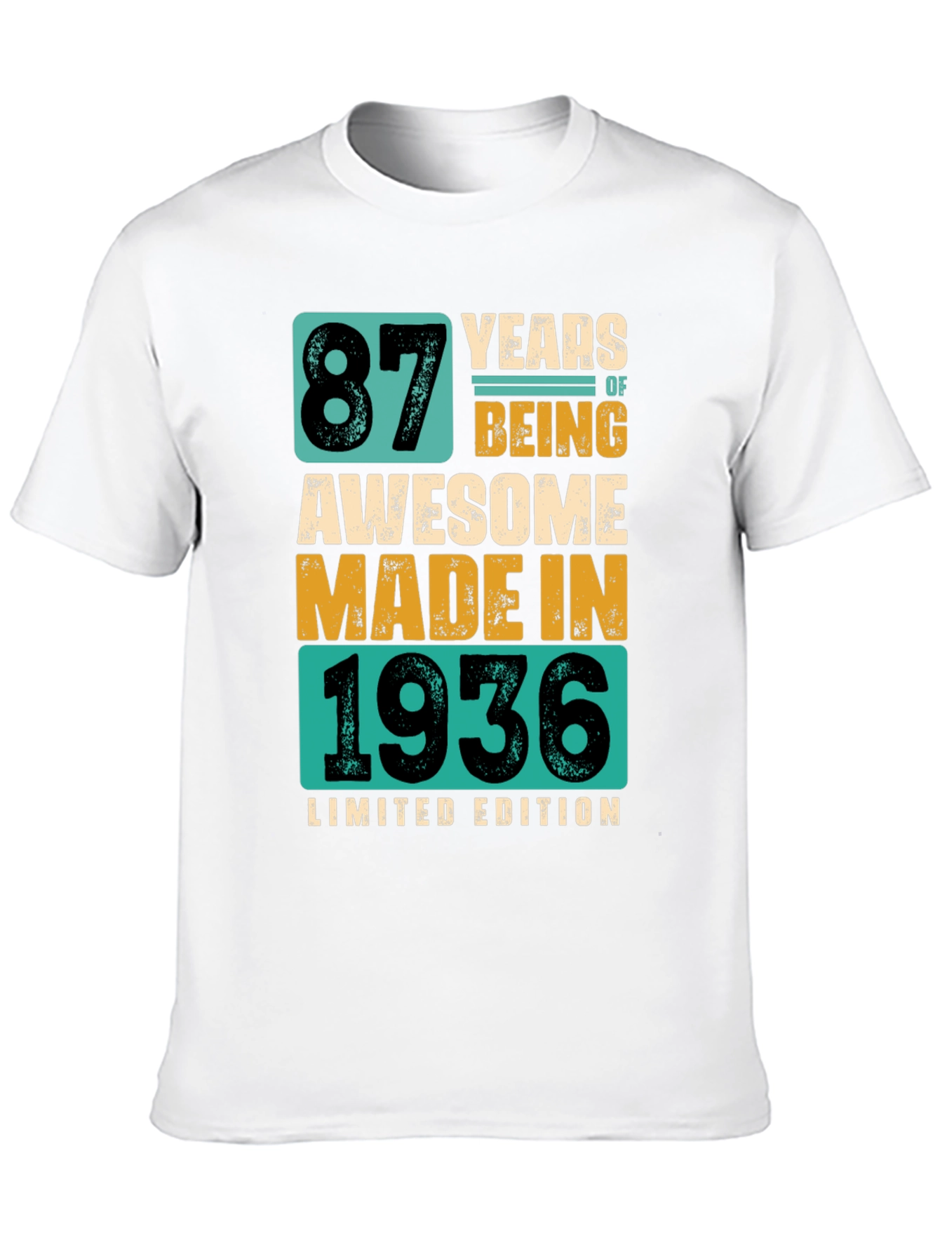 87th Birthday 1936 Limited Edition T-Shirt