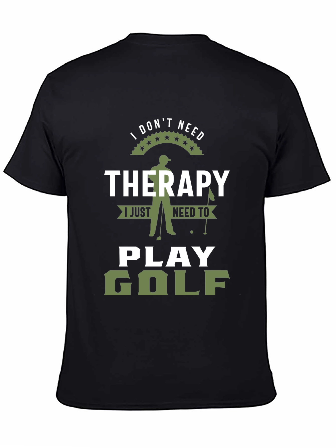 Funny Golf Therapy Graphic T-Shirt