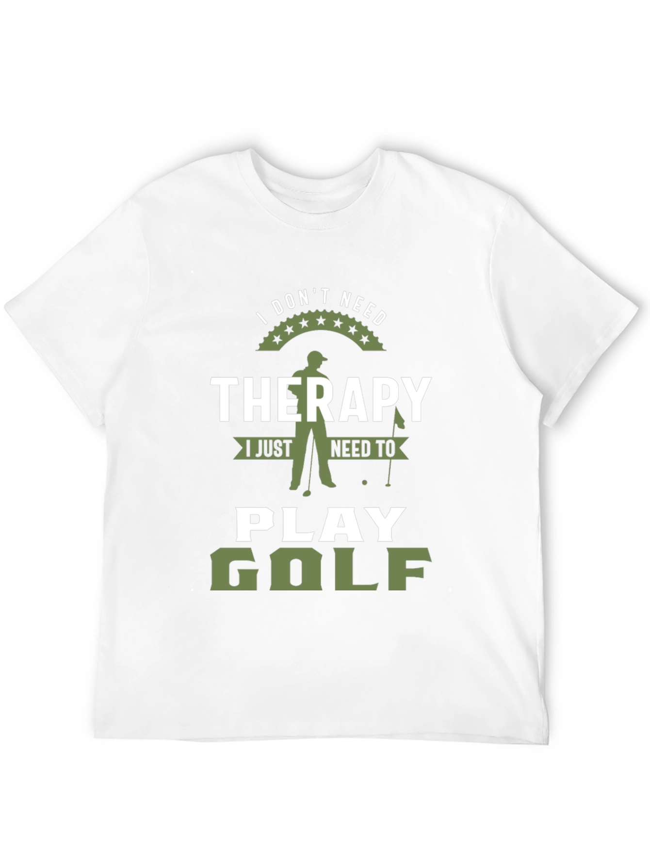 Funny Golf Therapy Graphic T-Shirt