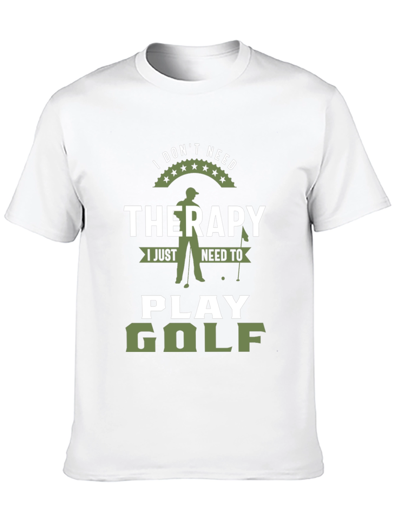 Funny Golf Therapy Graphic T-Shirt