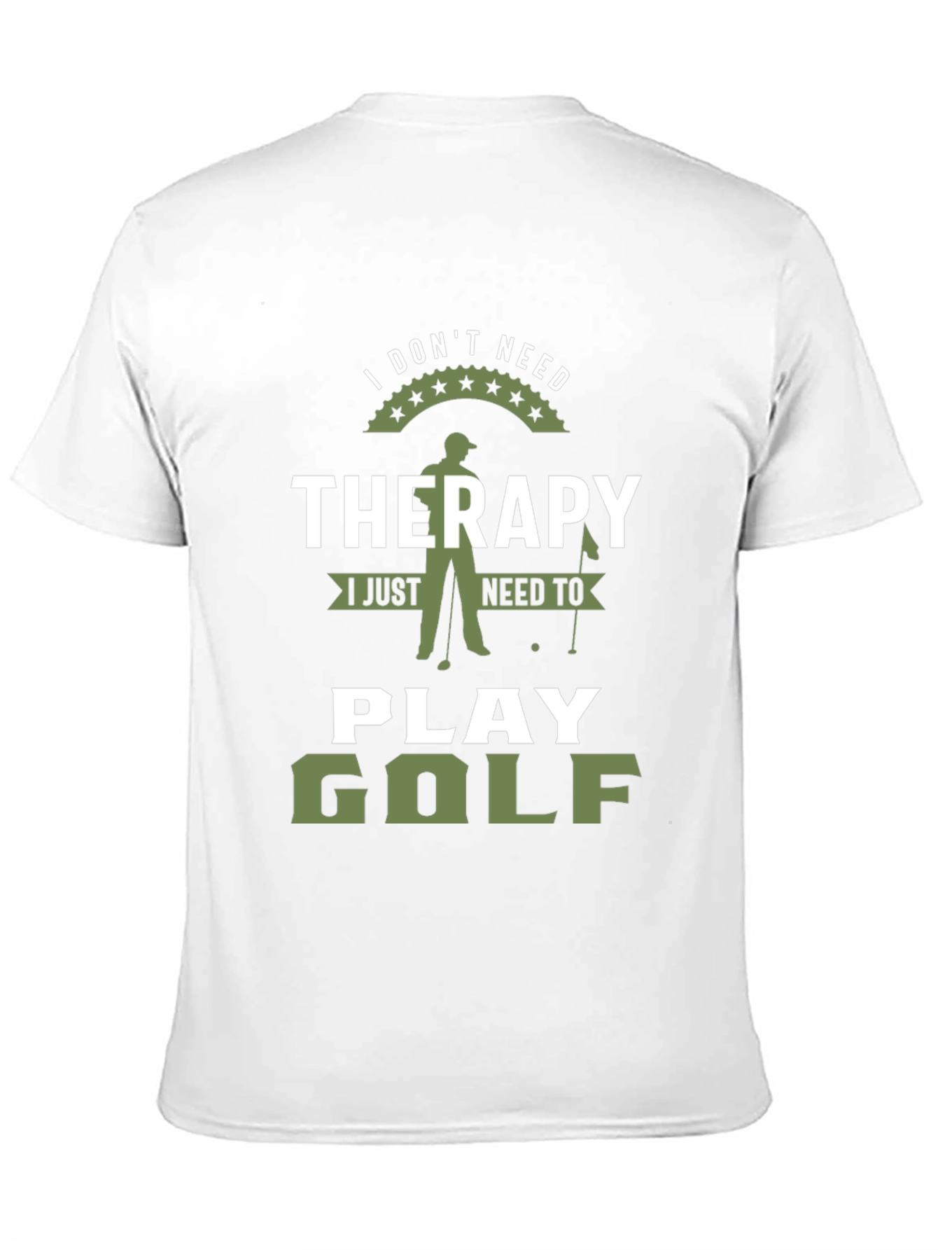 Funny Golf Therapy Graphic T-Shirt
