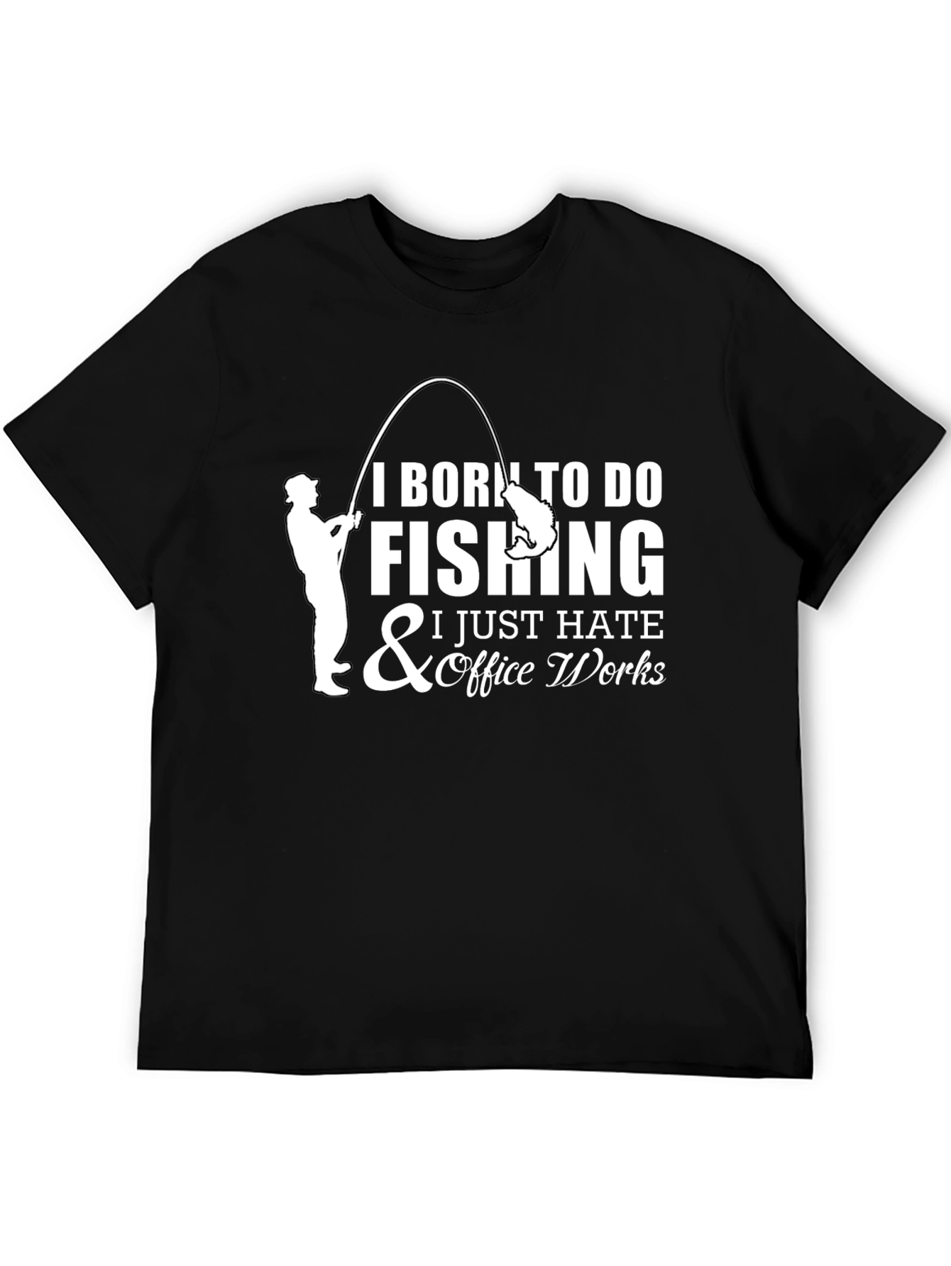 Born to Fish Graphic Tee - Black