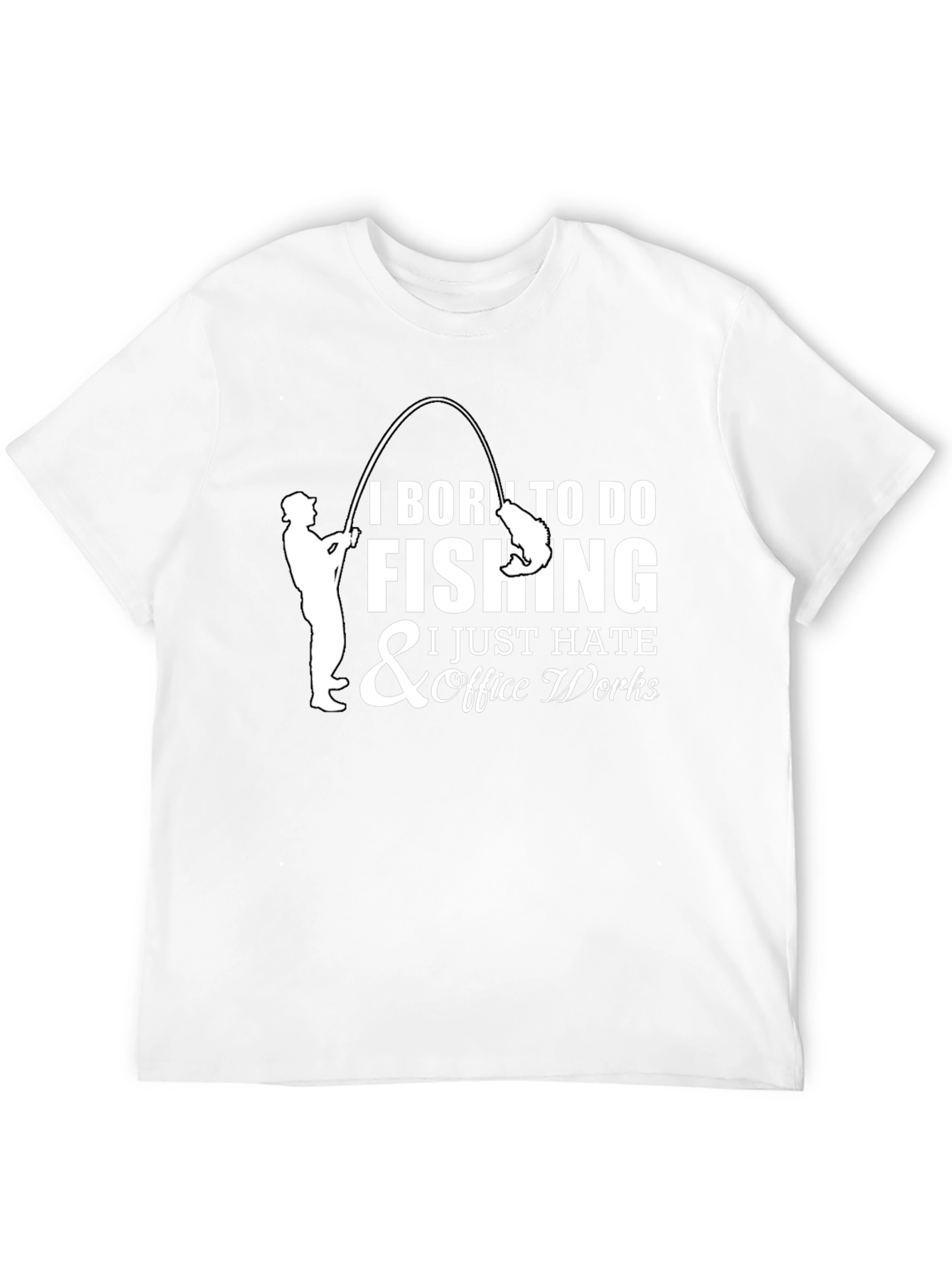 Born to Fish Graphic Tee - Black