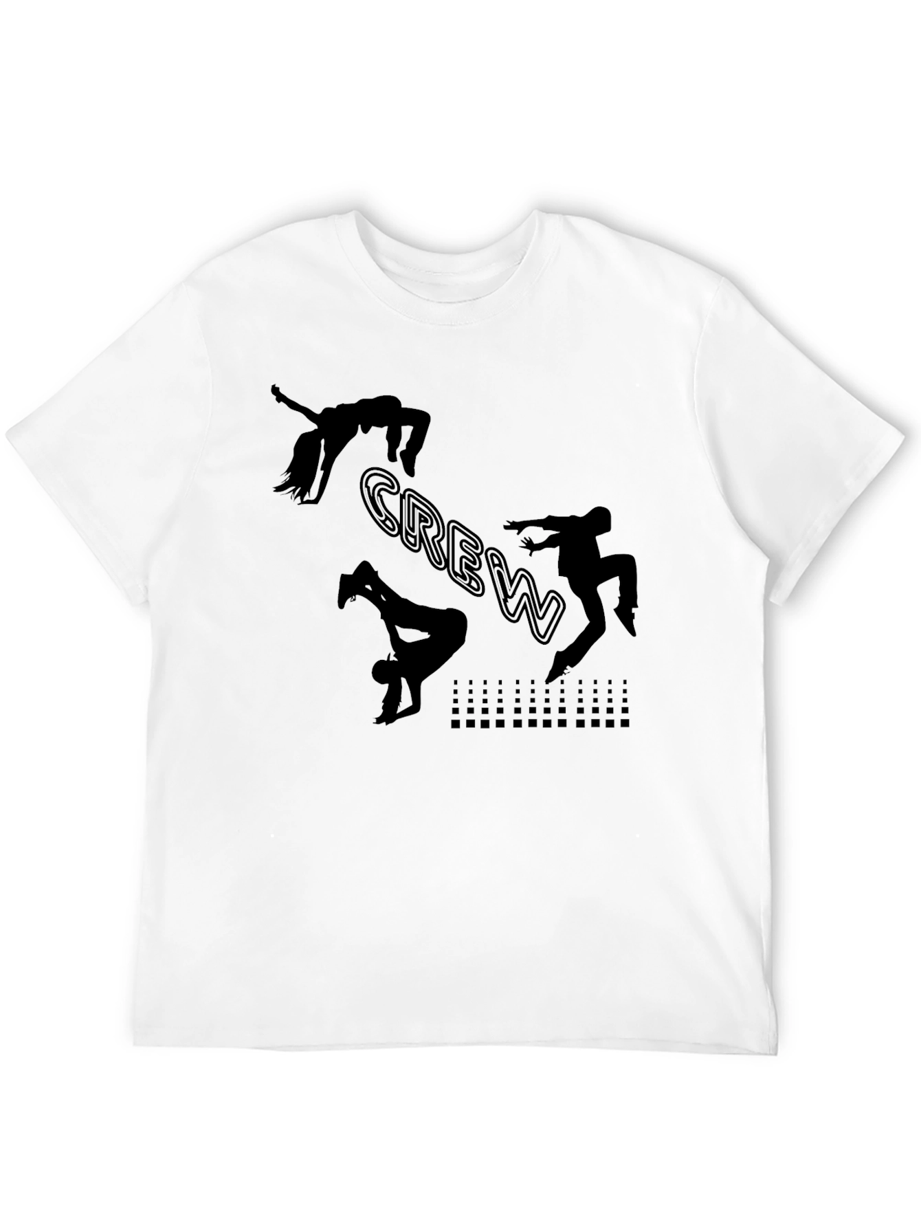 Black Crew Dance Silhouette T-Shirt