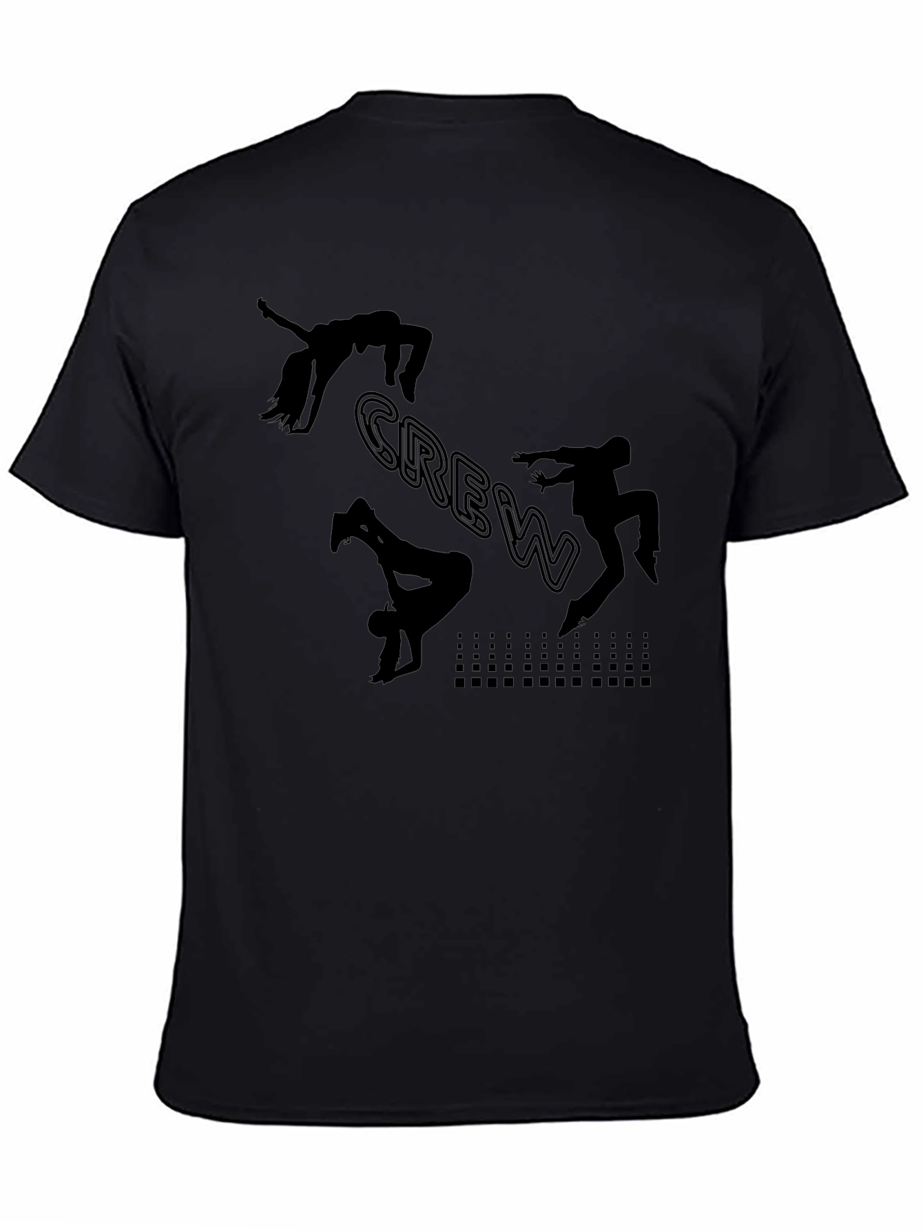 Black Crew Dance Silhouette T-Shirt