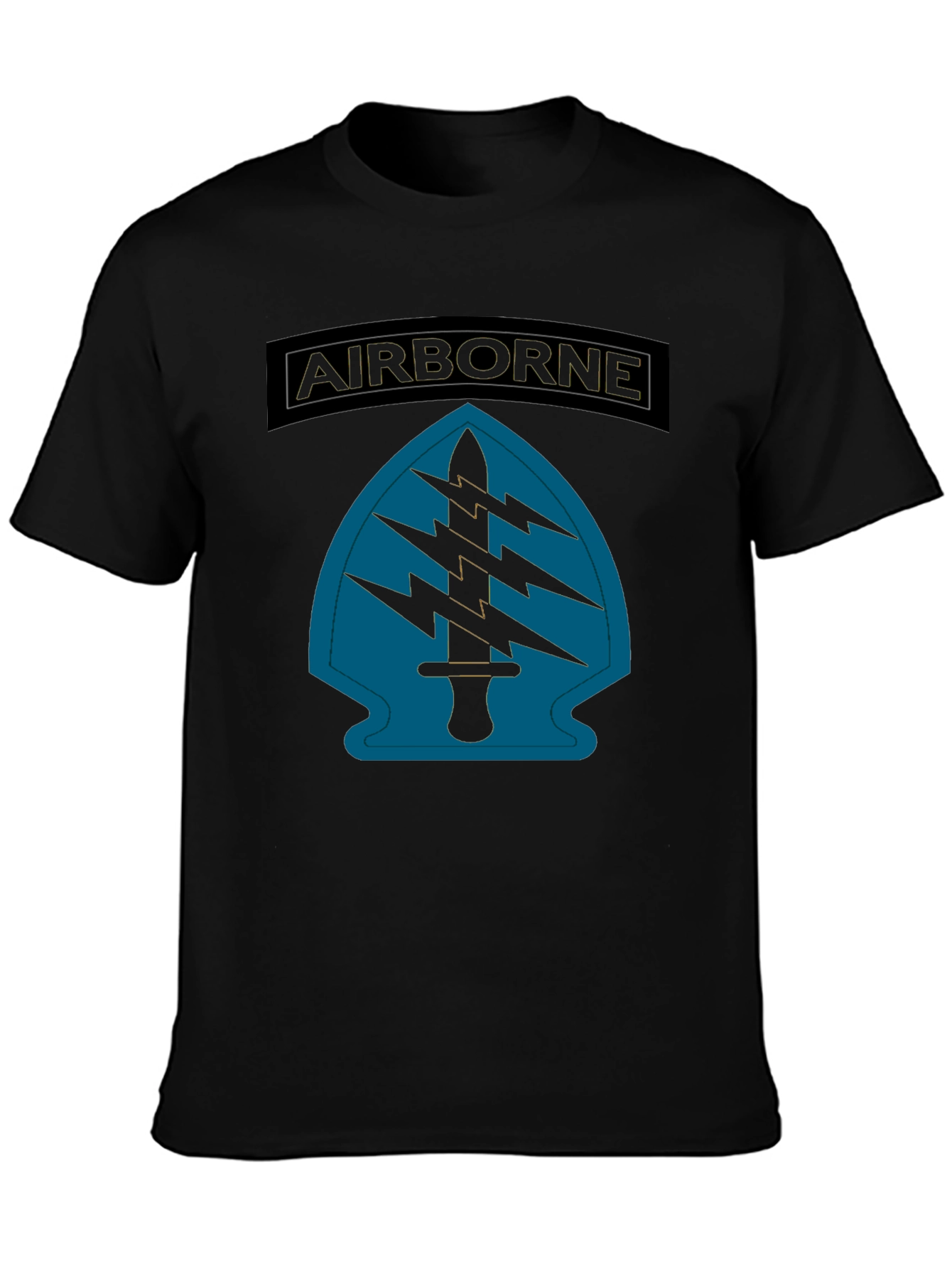 Airborne Special Forces T-Shirt - Black