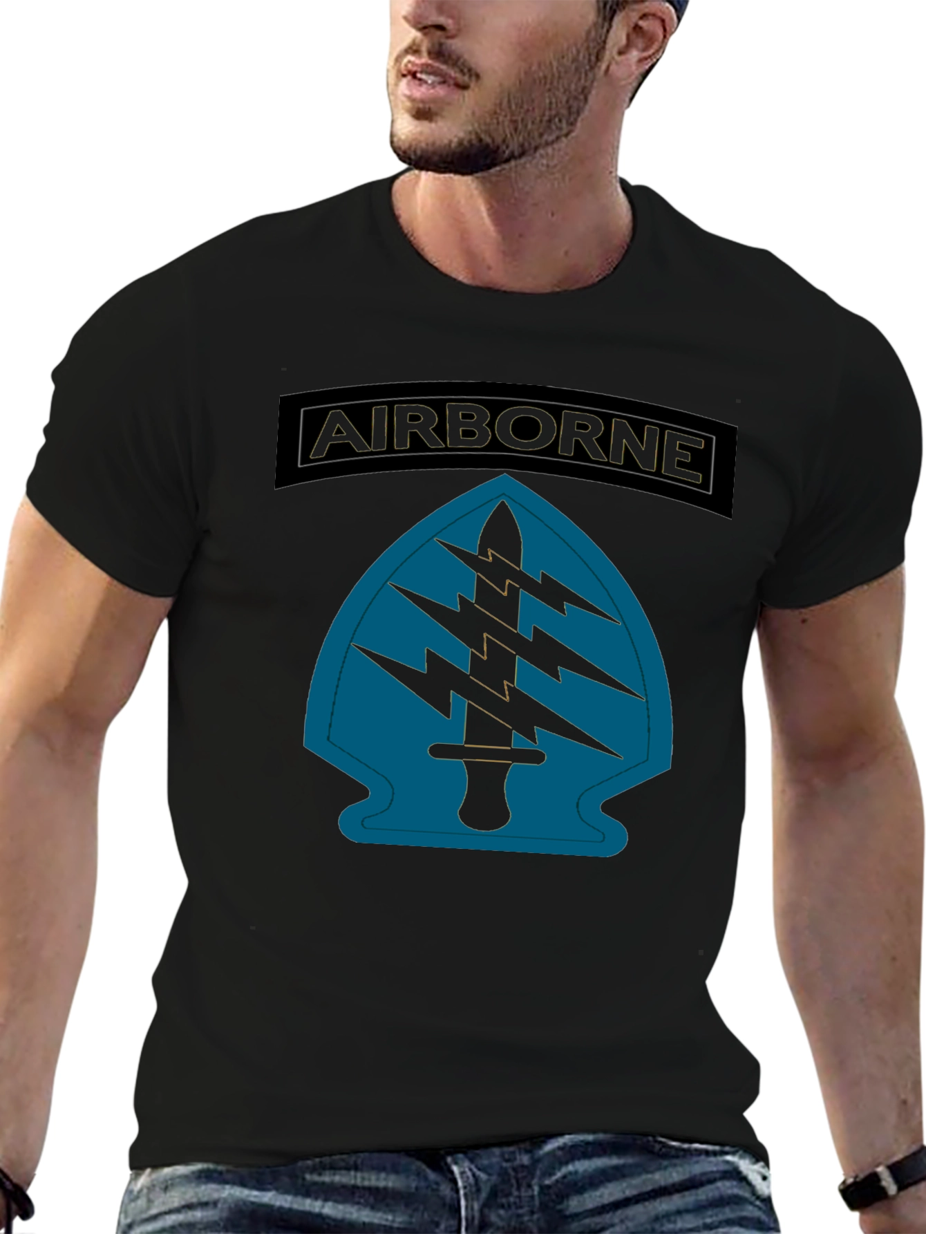 Airborne Special Forces T-Shirt - Black