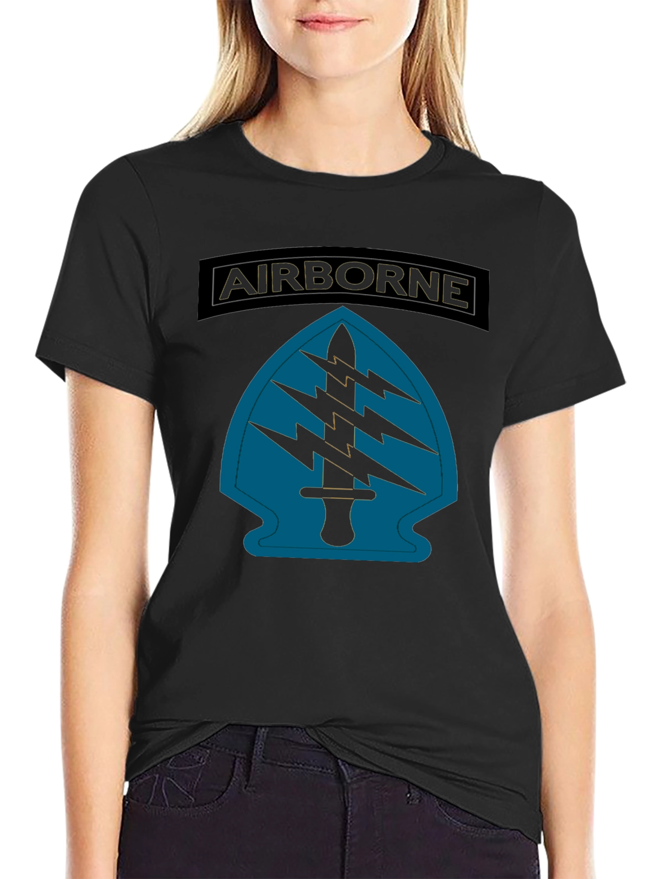 Airborne Special Forces T-Shirt - Black