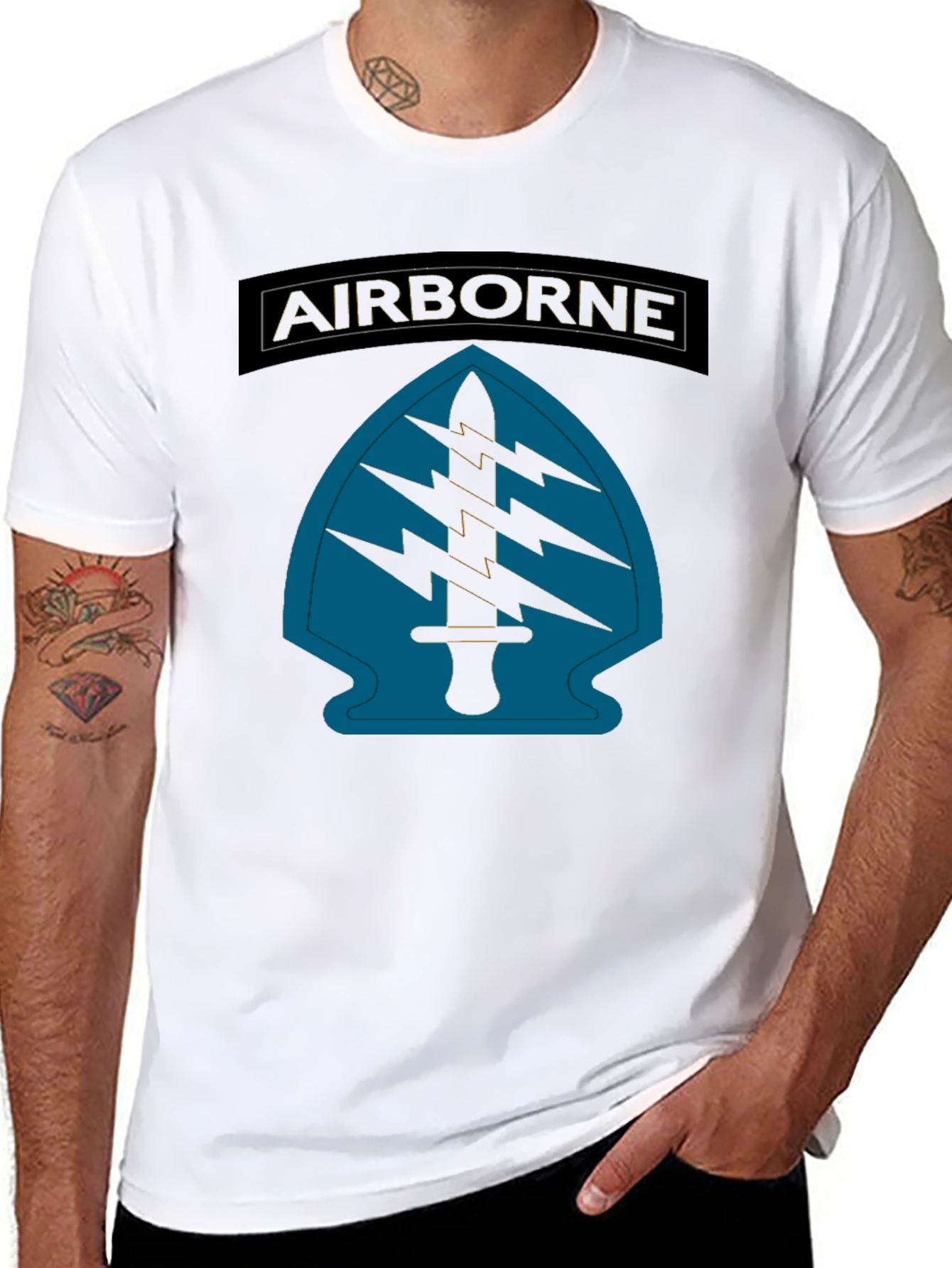 Airborne Special Forces T-Shirt - Black